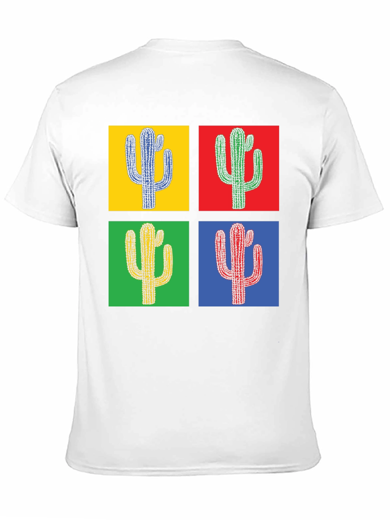 Pop Art Cactus Tee - Stylish Graphic T-Shirt