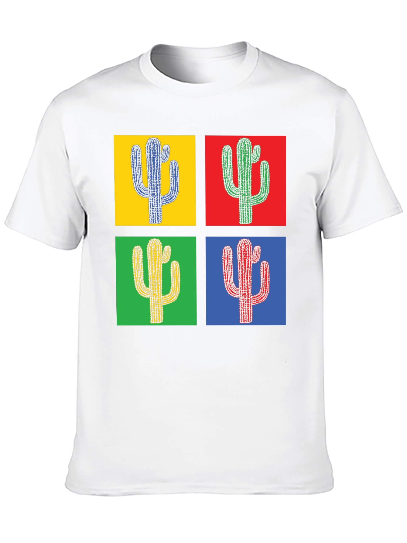 Pop Art Cactus Tee - Stylish Graphic T-Shirt