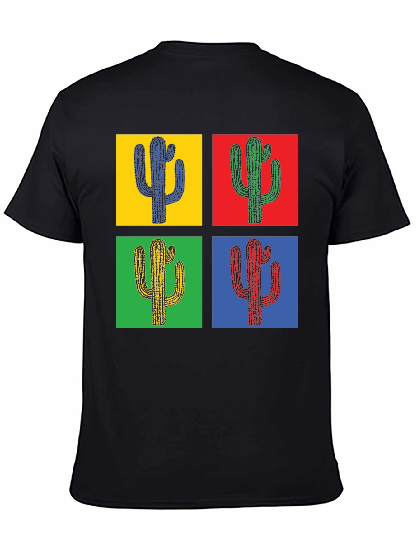 Pop Art Cactus Tee - Stylish Graphic T-Shirt
