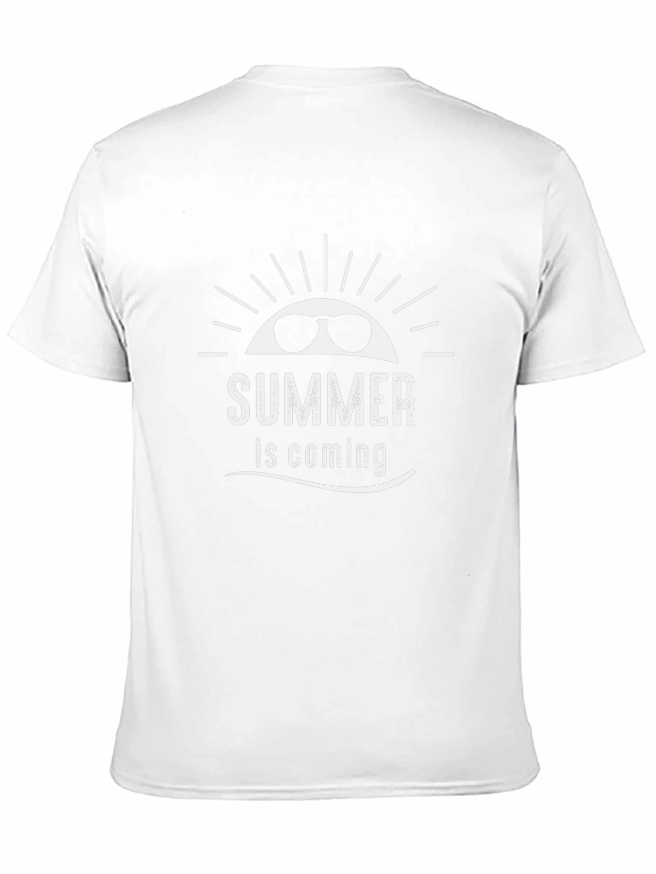 Summer is Coming Graphic Black T-Shirt