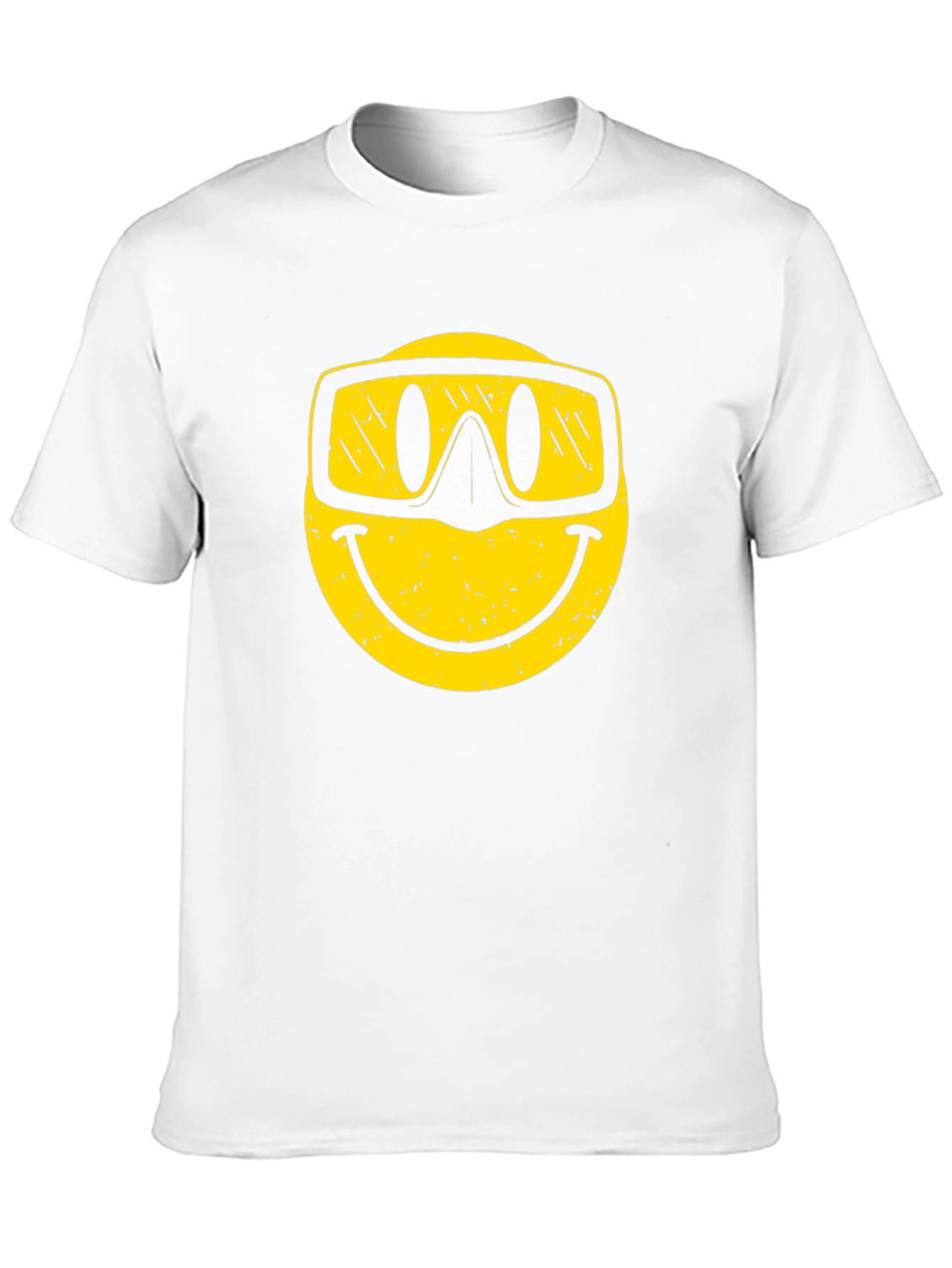 Smiley Face Snorkel T-Shirt - Black
