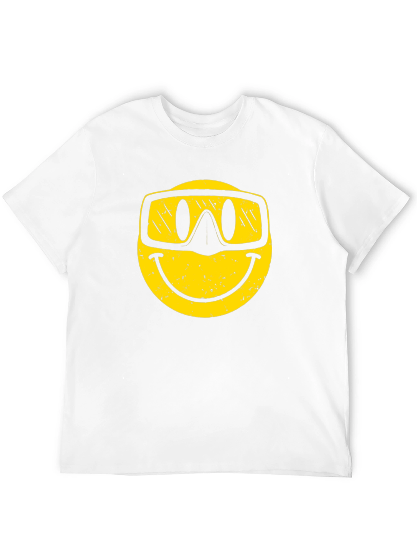 Smiley Face Snorkel T-Shirt - Black