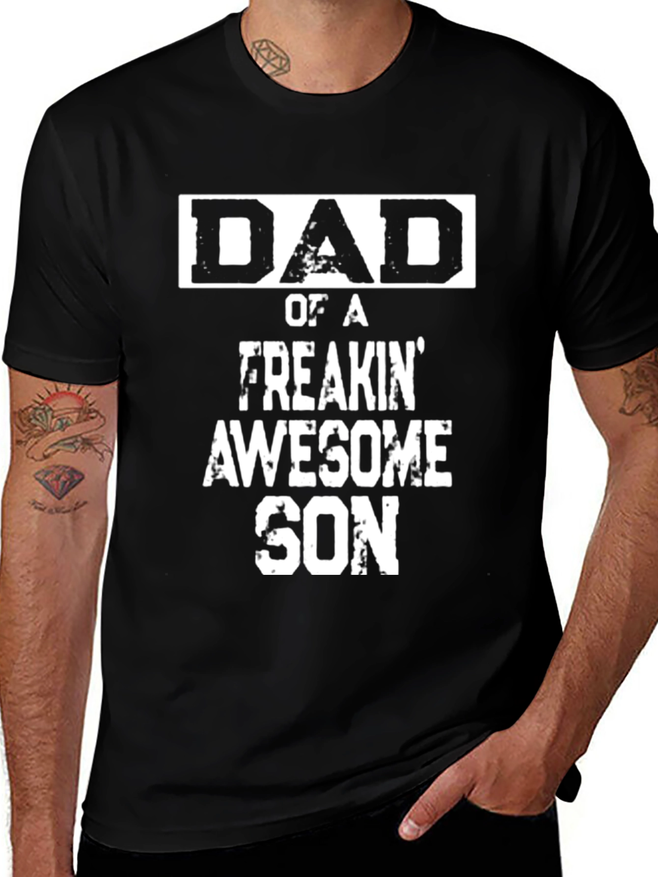 Dad of a Freakin Awesome Son - Graphic T-Shirt