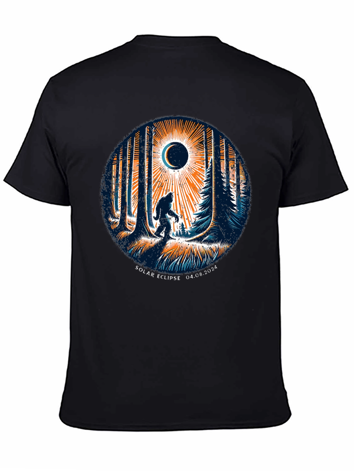 Solar Eclipse Bigfoot T-Shirt - April 8 2024