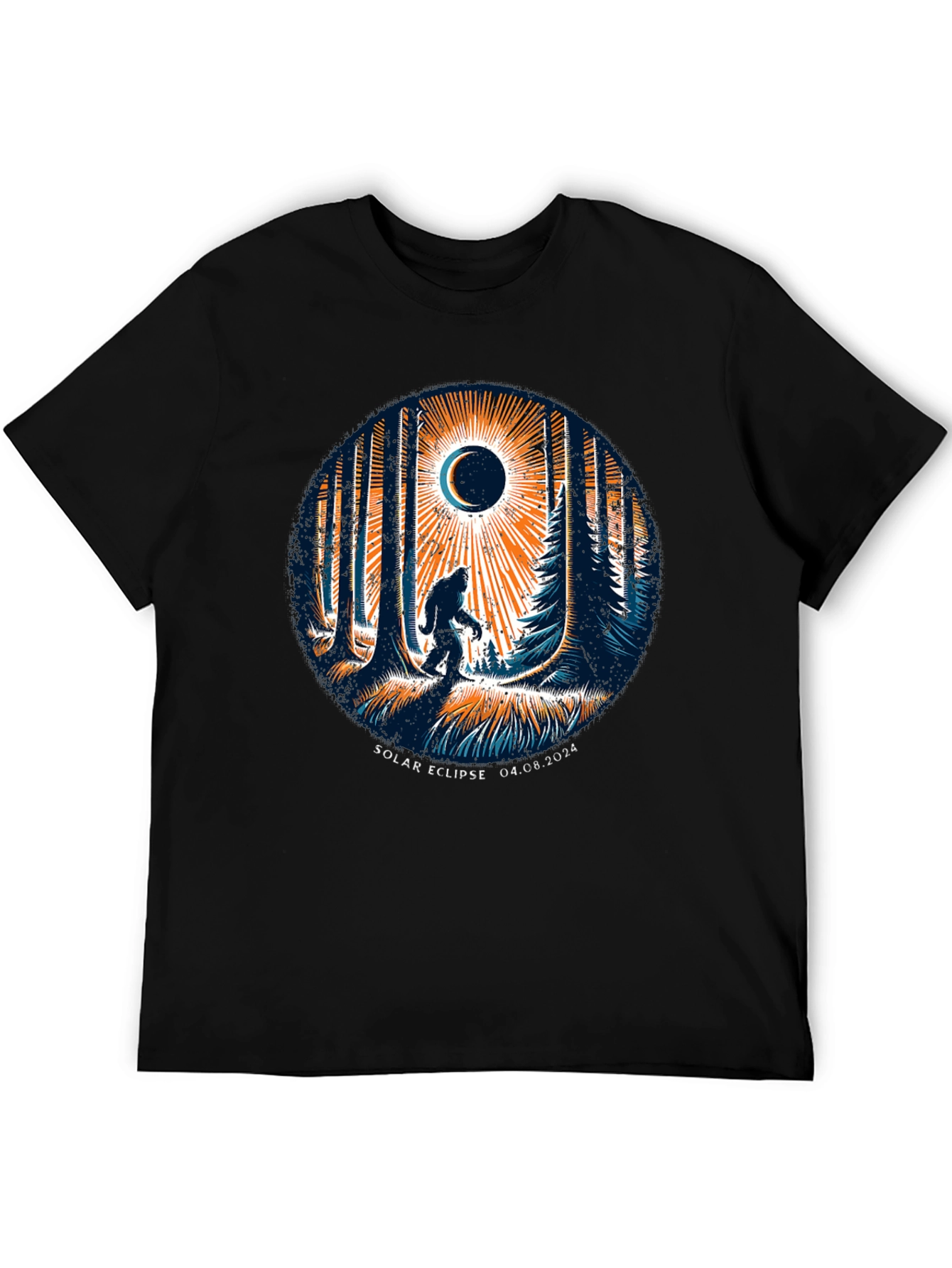 Solar Eclipse Bigfoot T-Shirt - April 8 2024