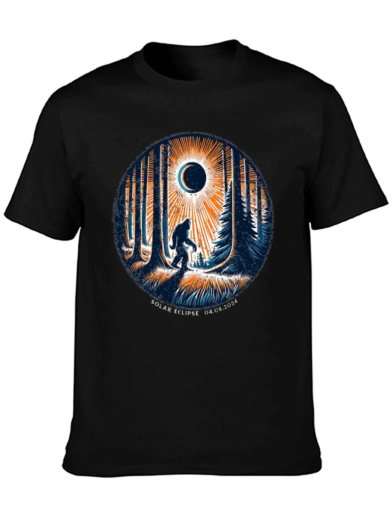 Solar Eclipse Bigfoot T-Shirt - April 8 2024