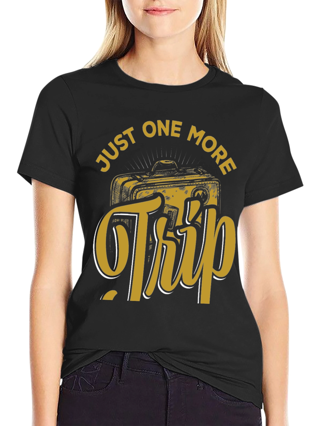Just One More Trip Graphic Tee - Black