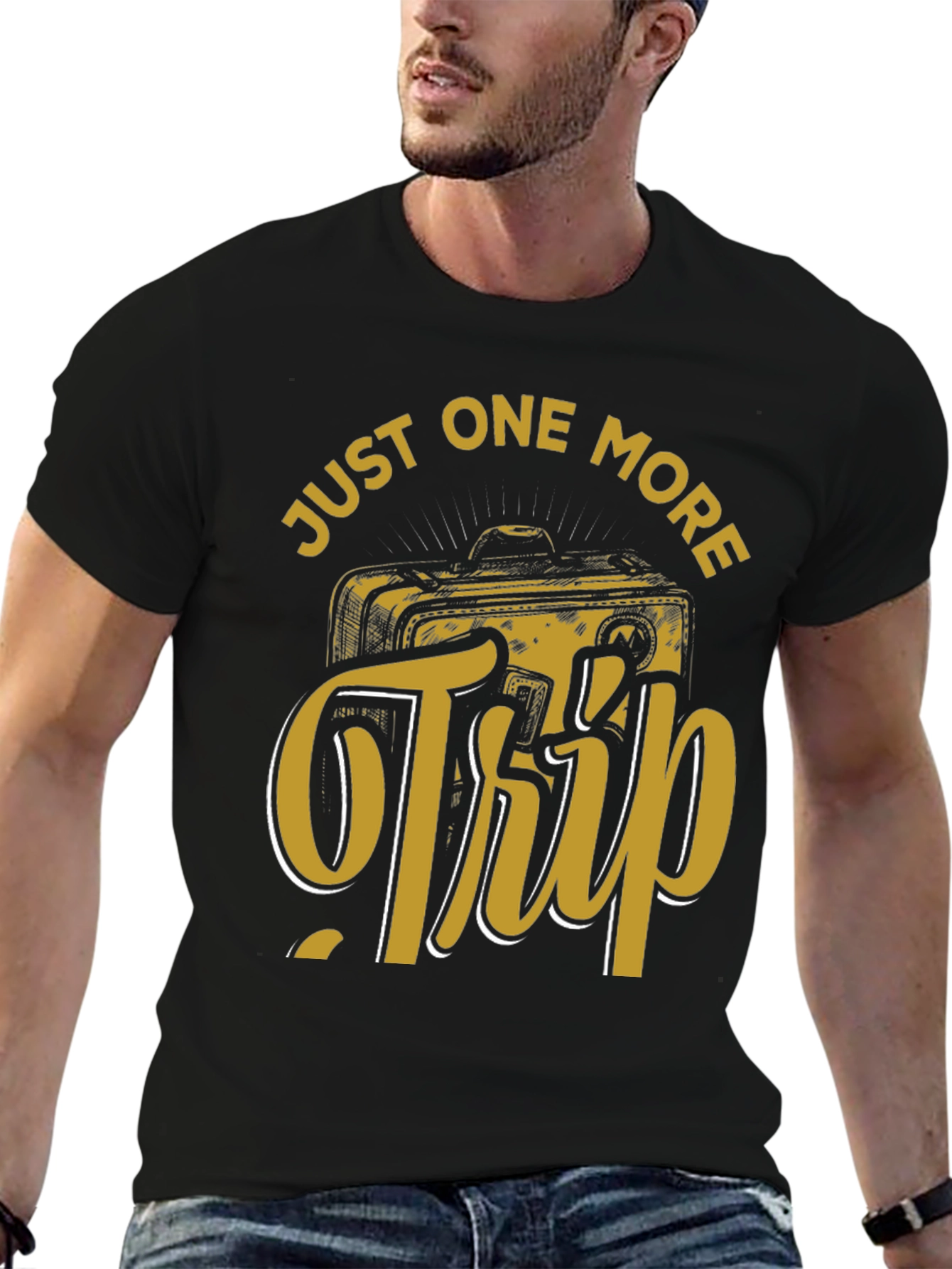 Just One More Trip Graphic Tee - Black