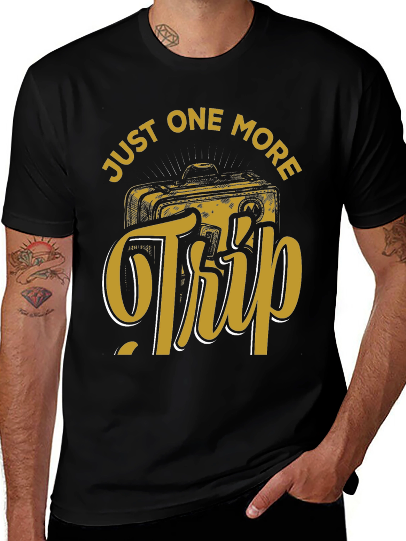 Just One More Trip Graphic Tee - Black