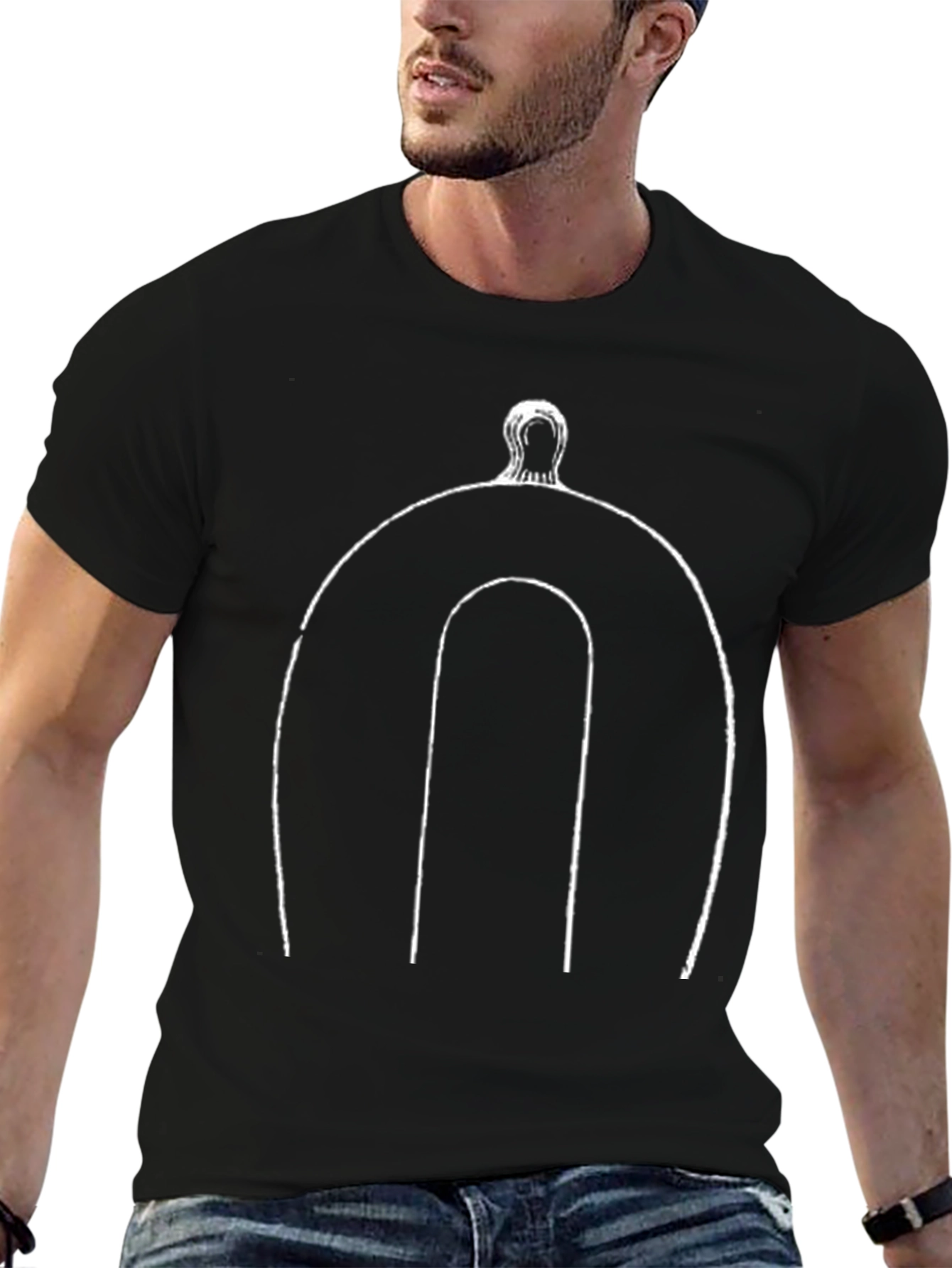 Abstract Art Black T-Shirt