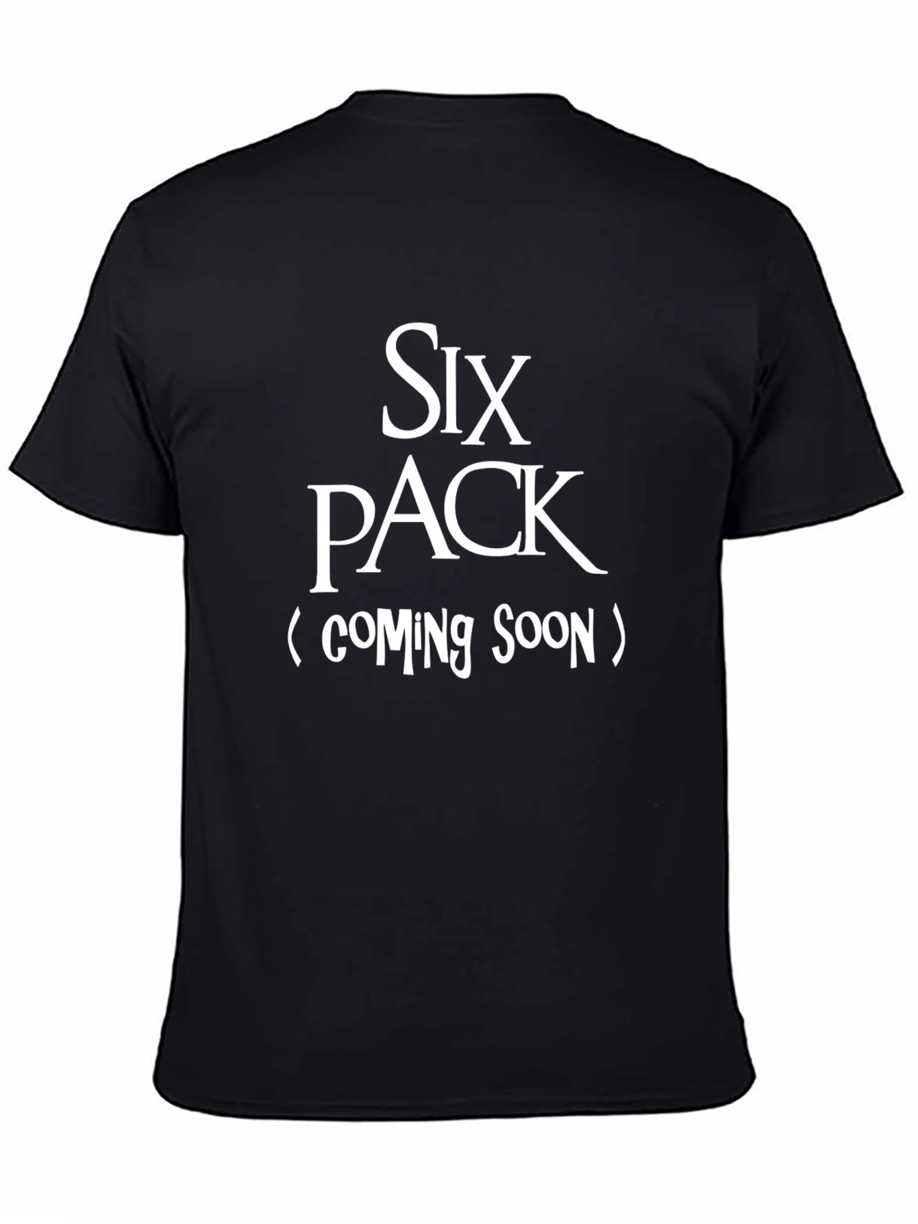Funny Six Pack Coming Soon Mens T-Shirt