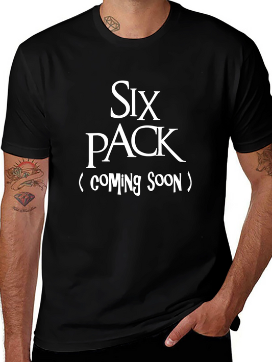 Funny Six Pack Coming Soon Mens T-Shirt