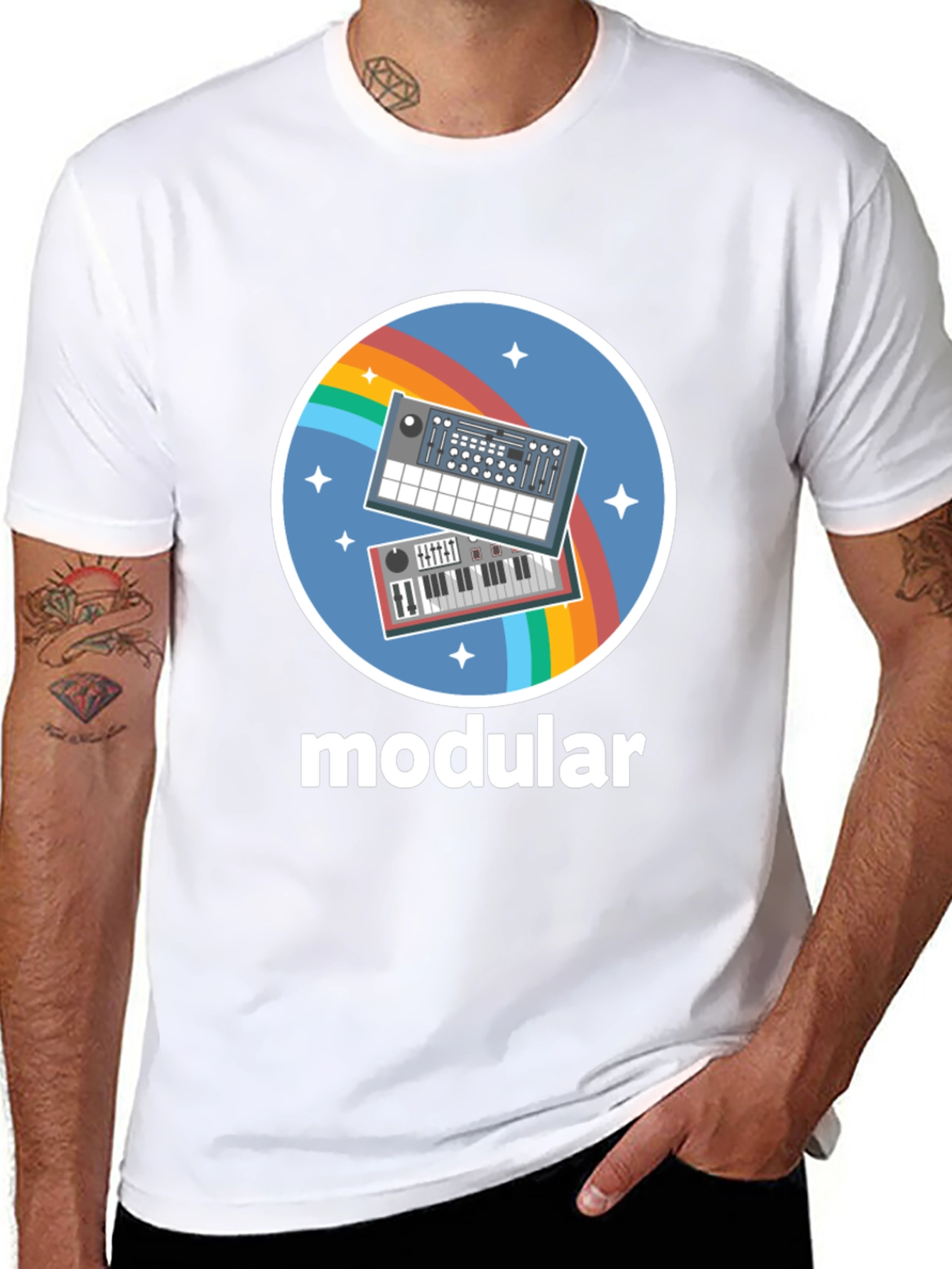 Modular Synthesizer Graphic Tee