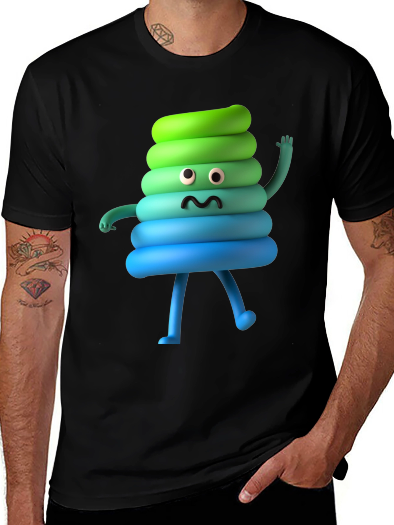 Fun Poop Emoji T-Shirt - Novelty Humor Tee