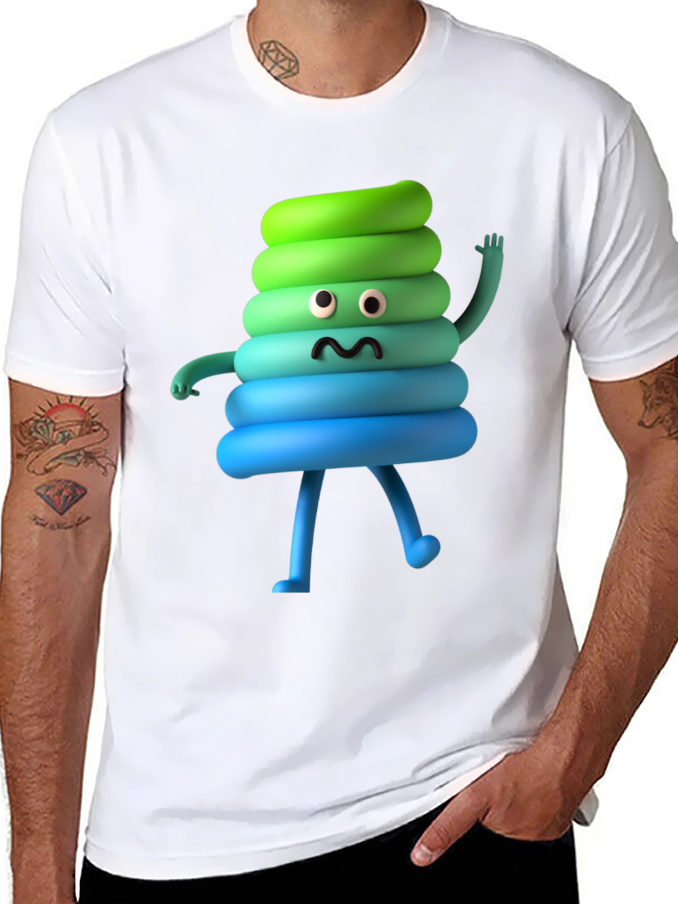 Fun Poop Emoji T-Shirt - Novelty Humor Tee