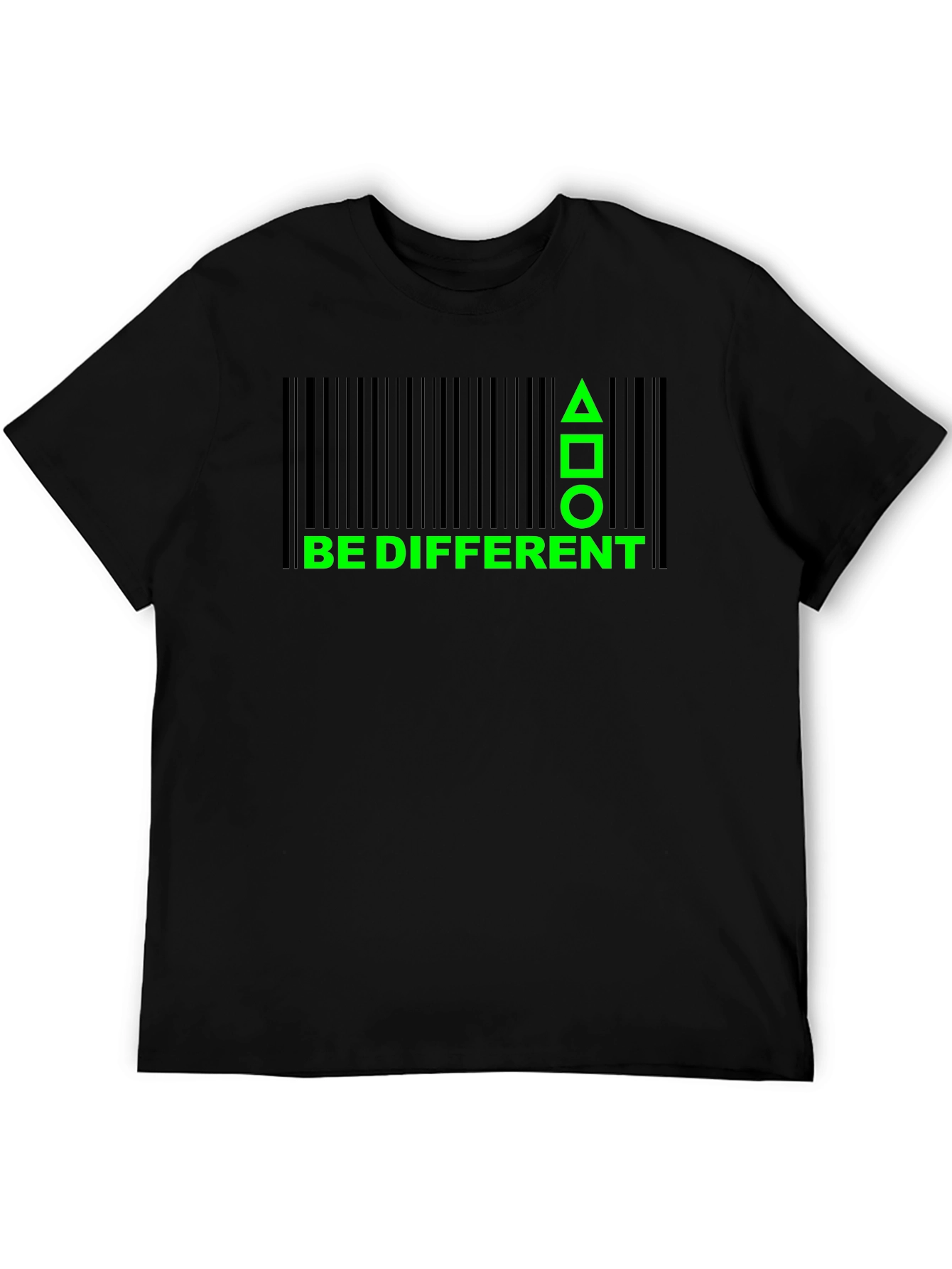 Be Different Graphic T-Shirt - Black Cotton Tee