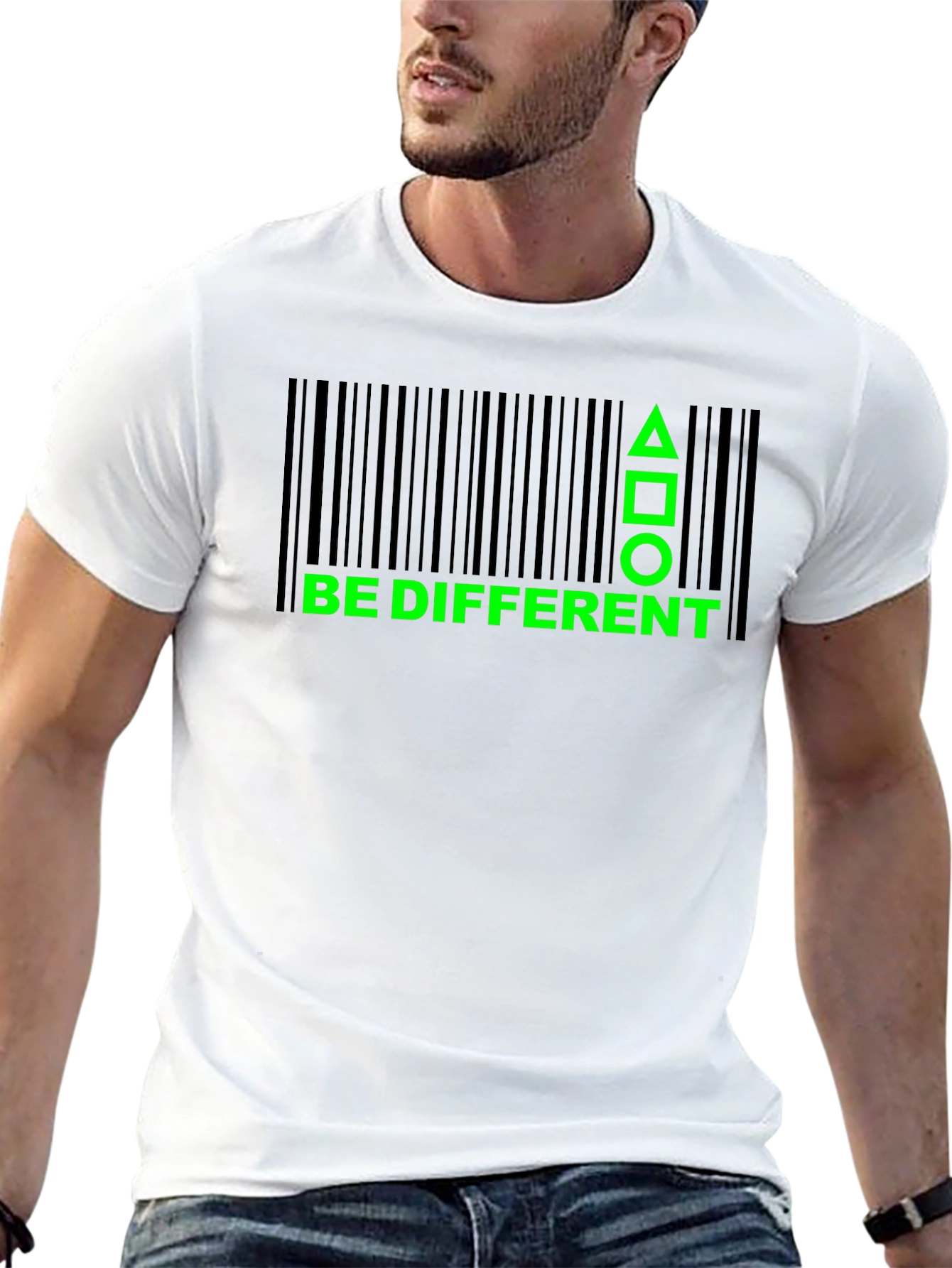 Be Different Graphic T-Shirt - Black Cotton Tee