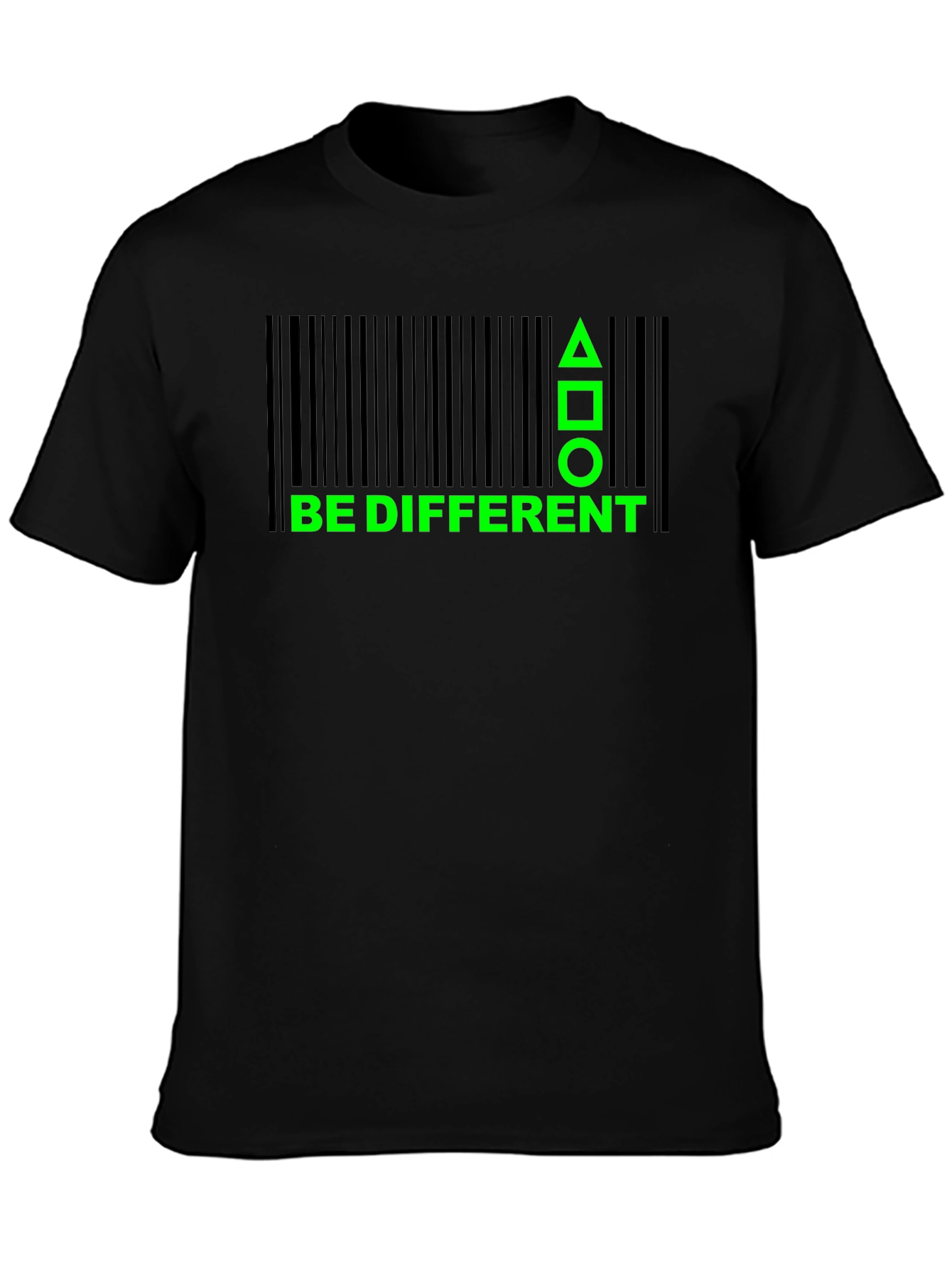 Be Different Graphic T-Shirt - Black Cotton Tee