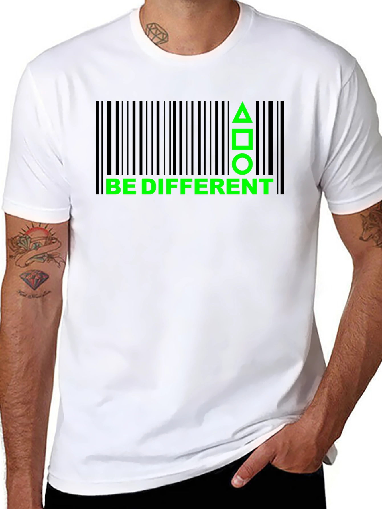 Be Different Graphic T-Shirt - Black Cotton Tee
