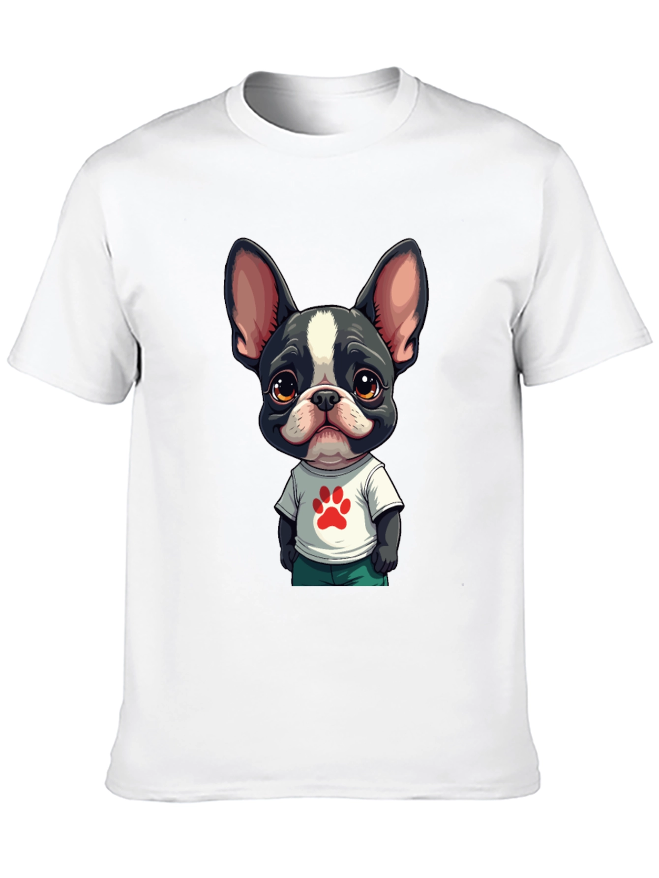 Dog Paw Graphic Tee: Cute & Stylish