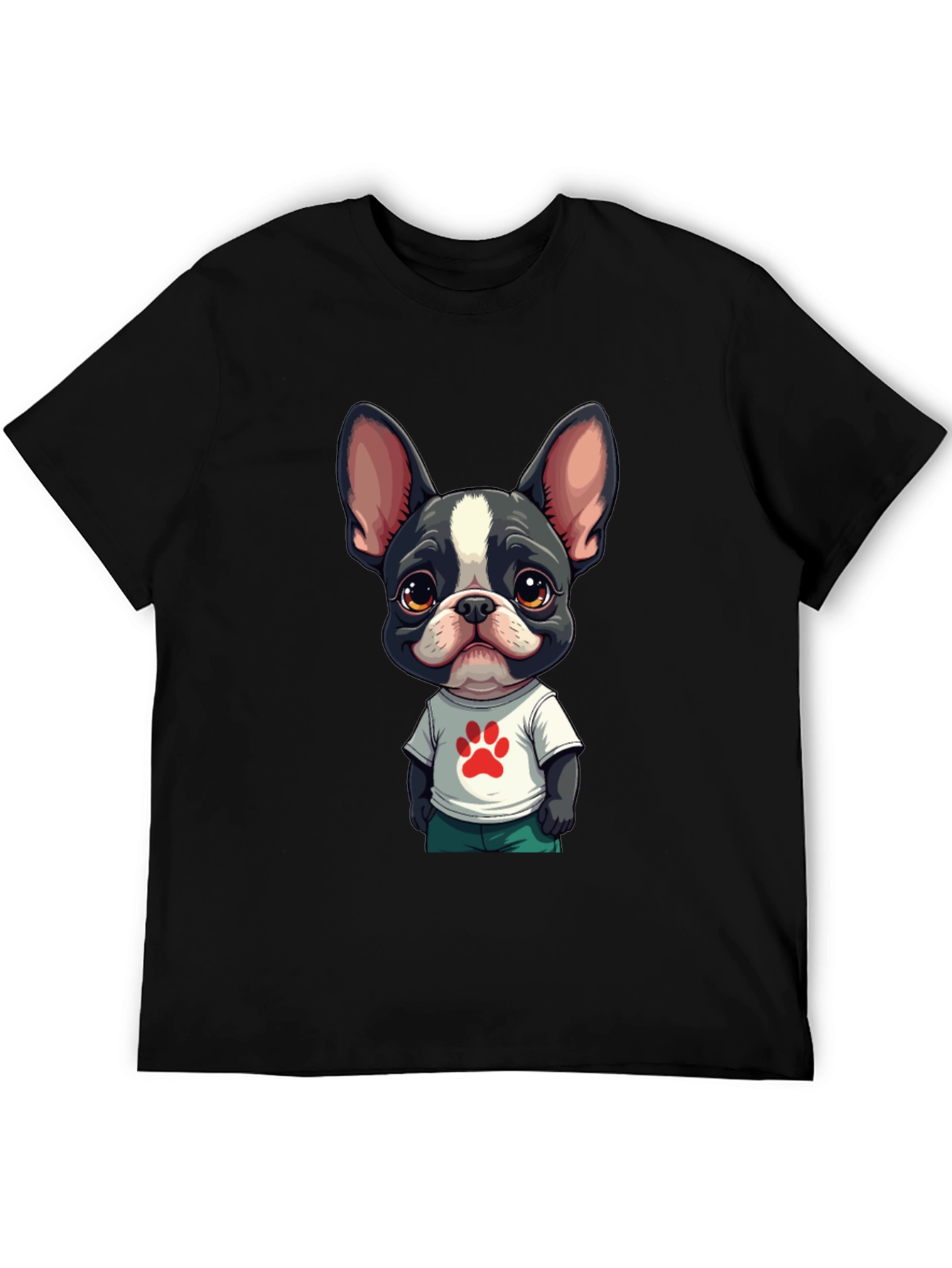 Dog Paw Graphic Tee: Cute & Stylish
