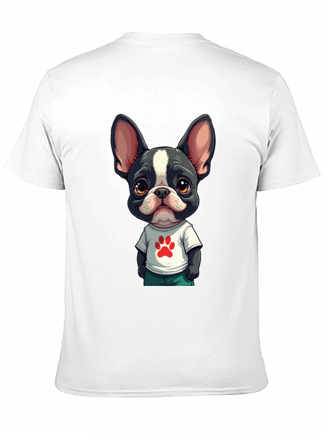 Dog Paw Graphic Tee: Cute & Stylish