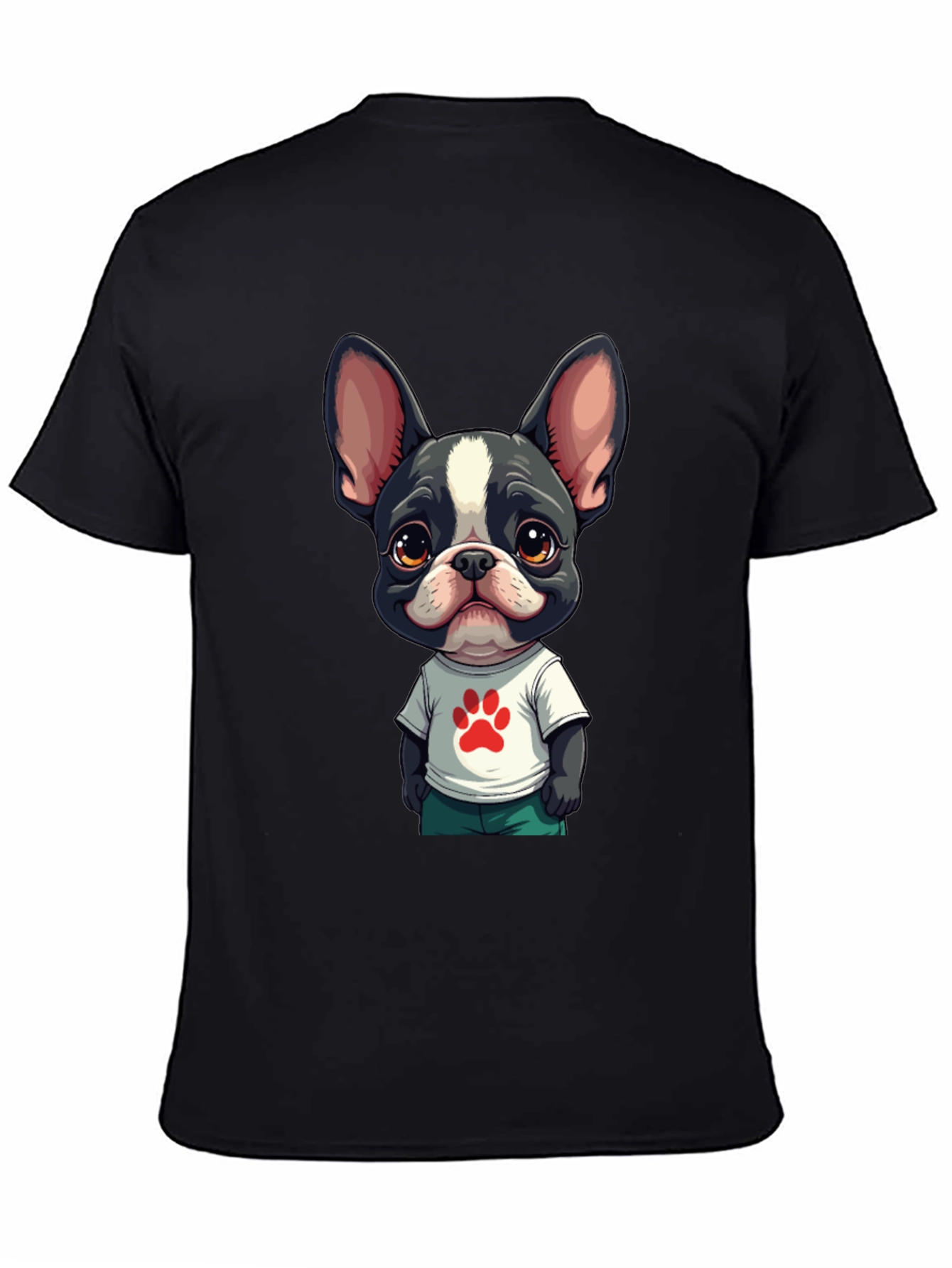 Dog Paw Graphic Tee: Cute & Stylish