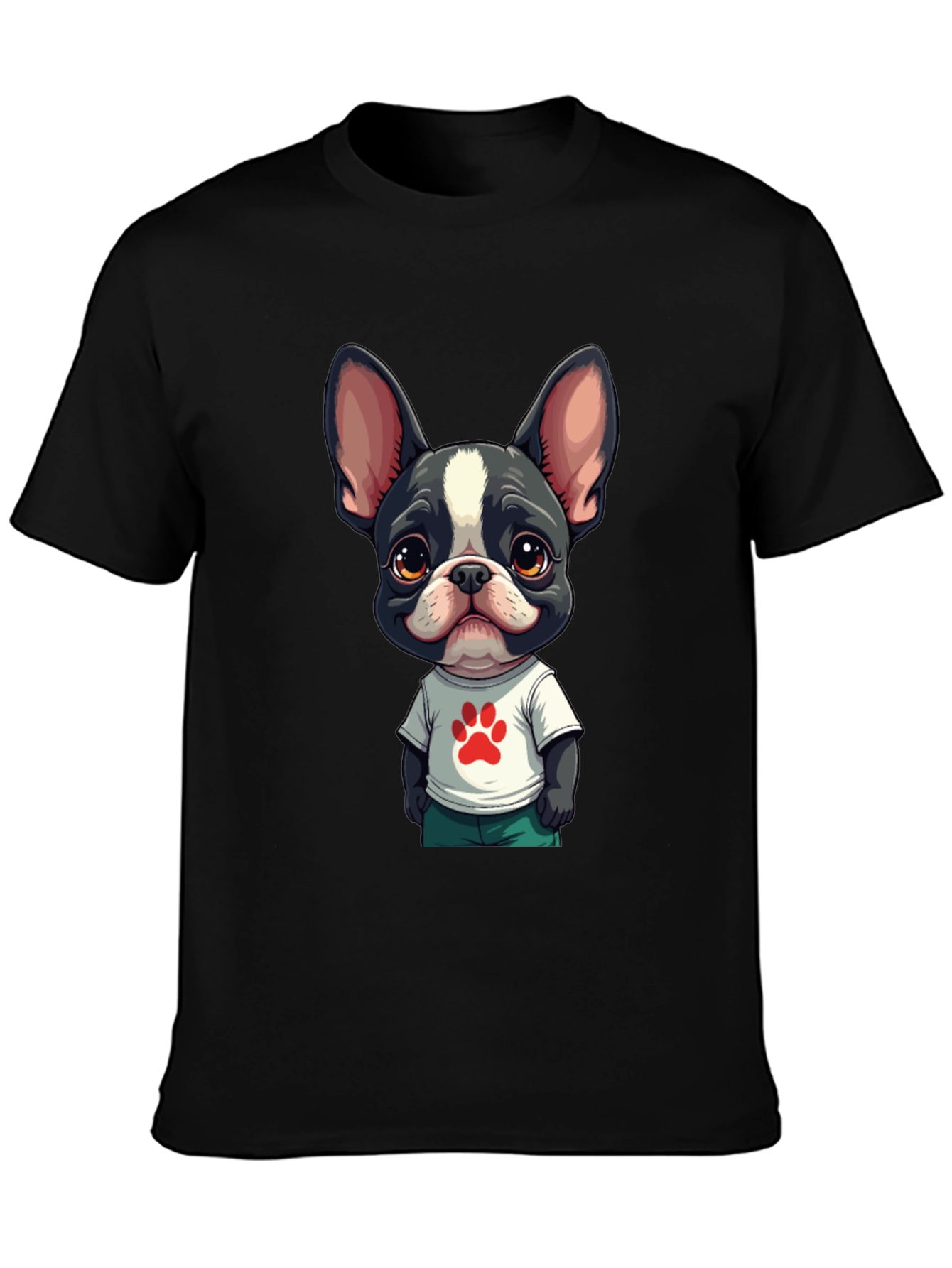 Dog Paw Graphic Tee: Cute & Stylish