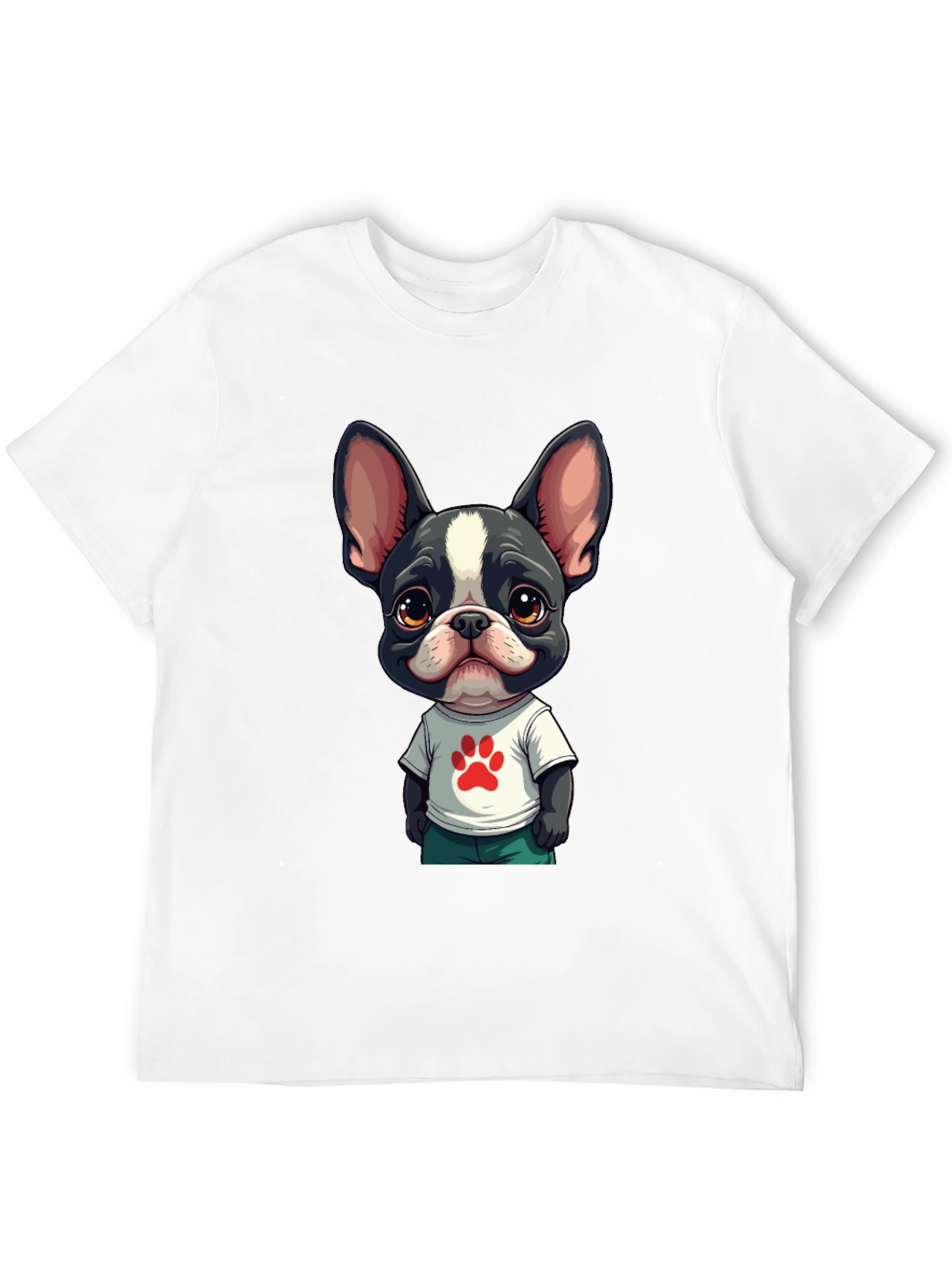 Dog Paw Graphic Tee: Cute & Stylish