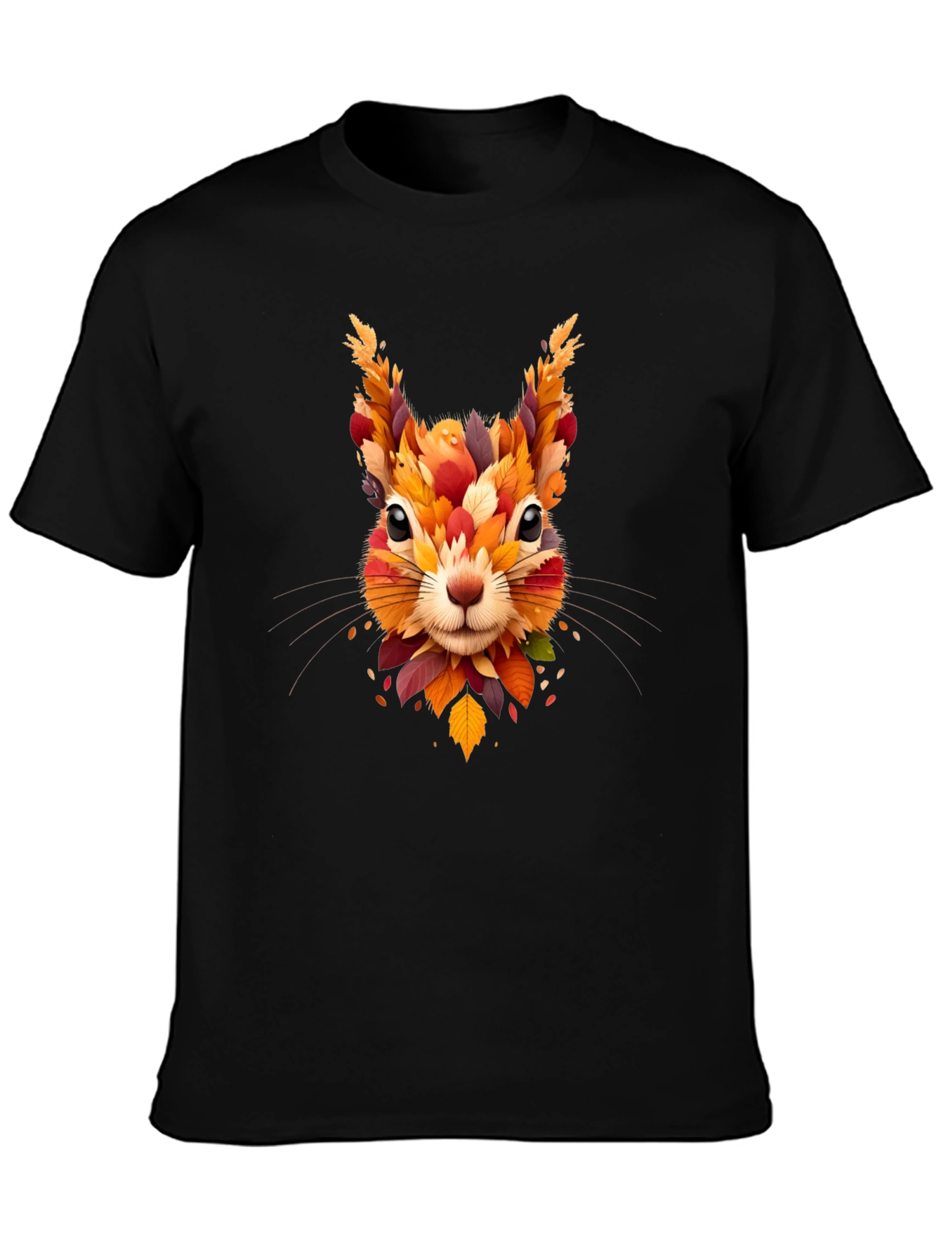Autumn Squirrel Graphic Tee - Fall Inspired Design