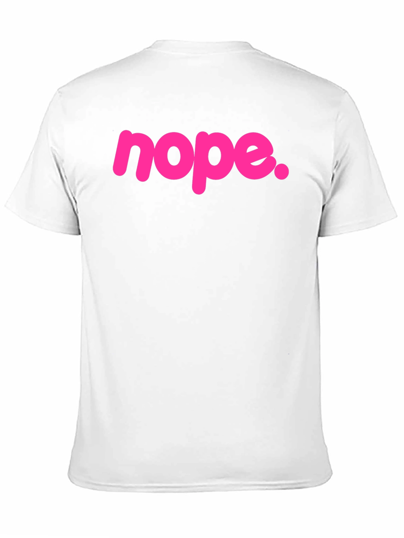 Nope Graphic Tee - Bold Pink Slogan T-Shirt