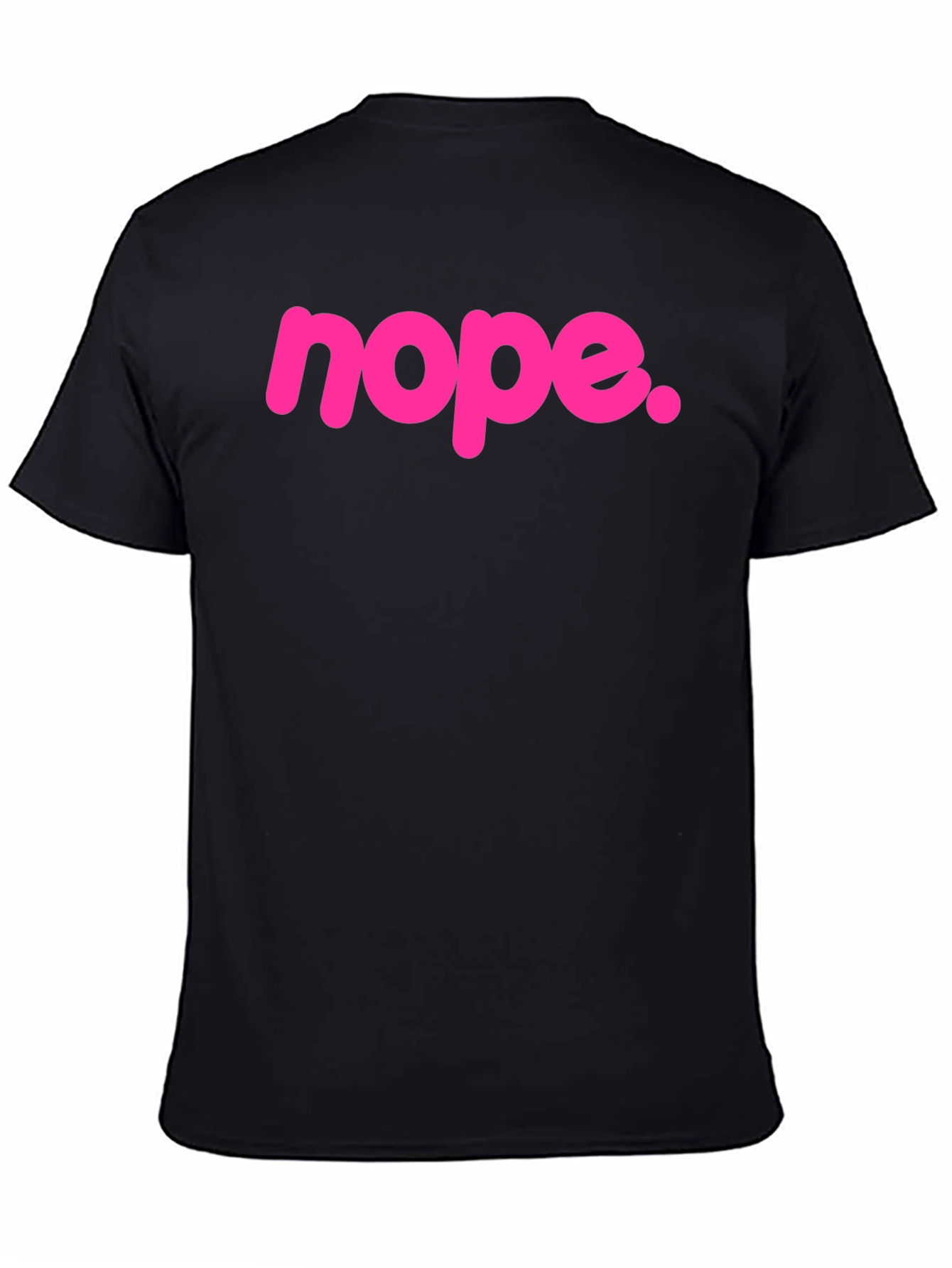Nope Graphic Tee - Bold Pink Slogan T-Shirt