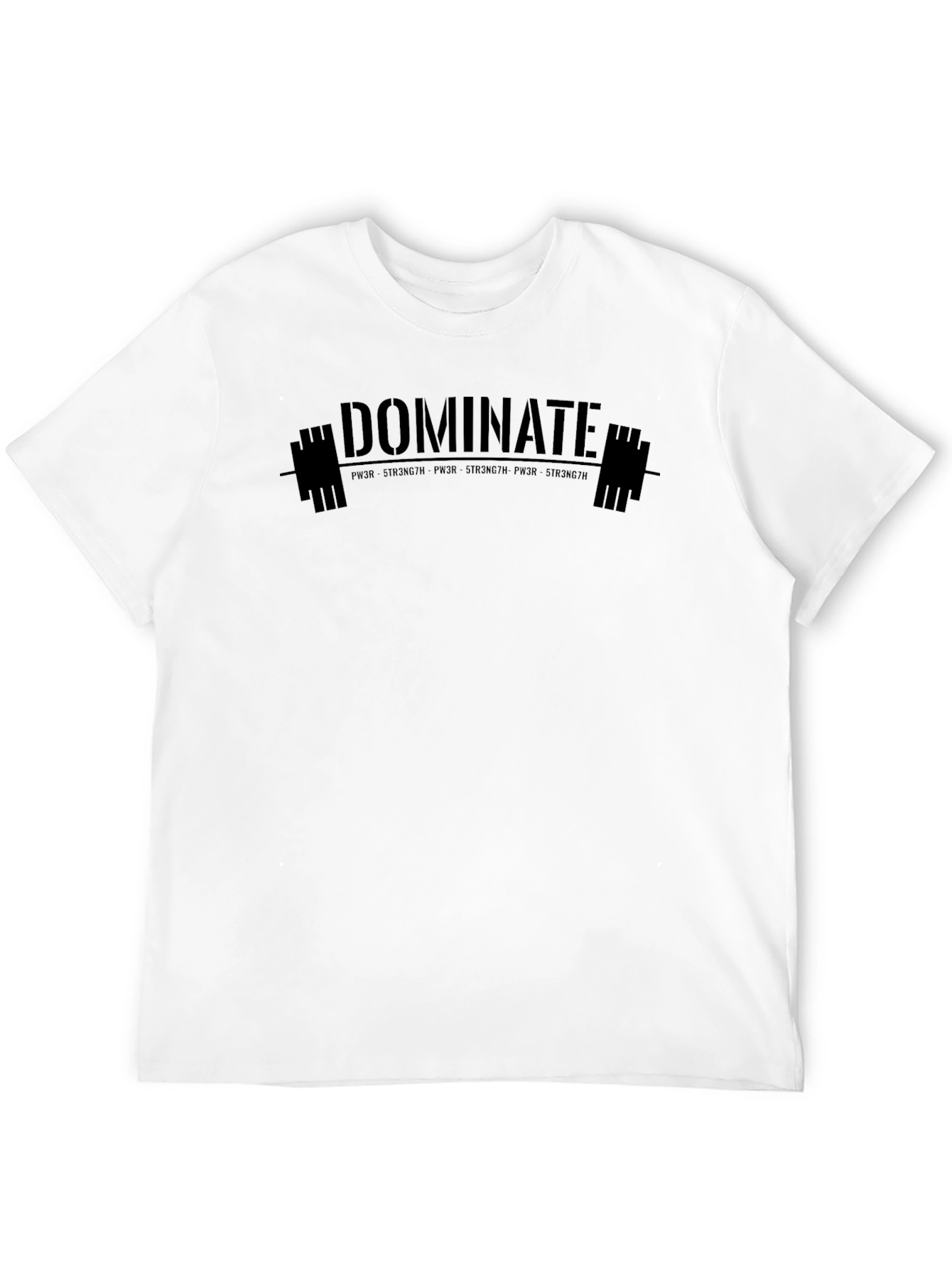Dominate Power Strength Black Graphic T-Shirt