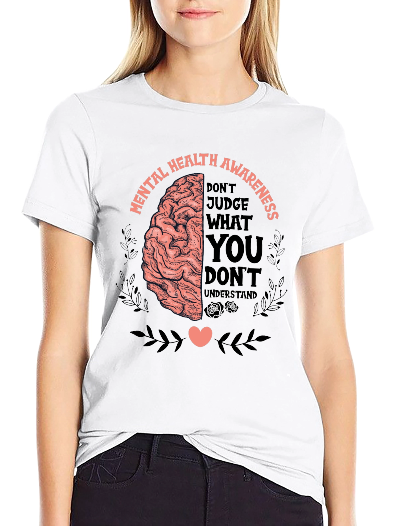 Mental Health Awareness Graphic Tee - Dont Judge T-Shirt