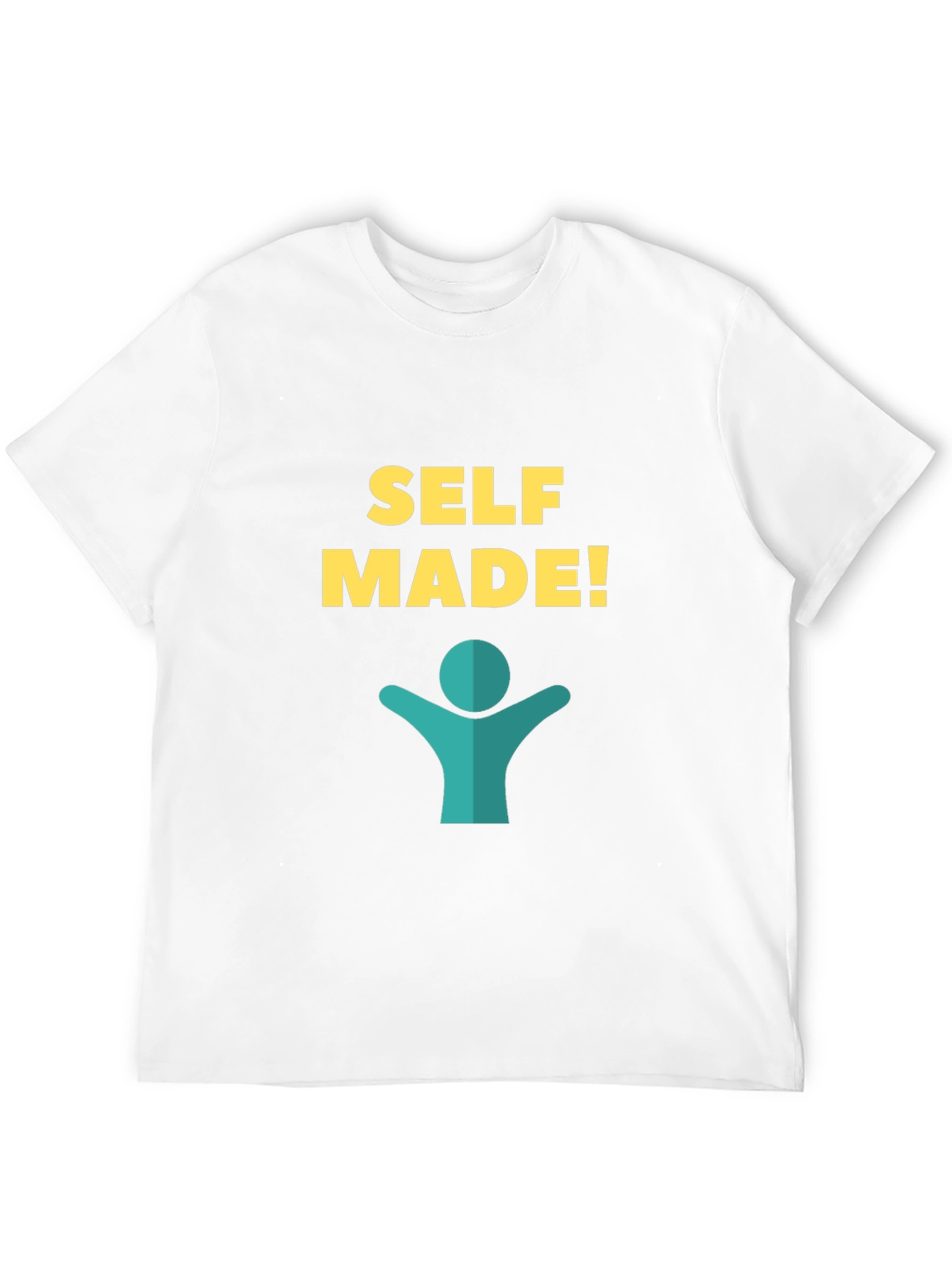 Self Made Graphic Tee - Black Cotton T-Shirt
