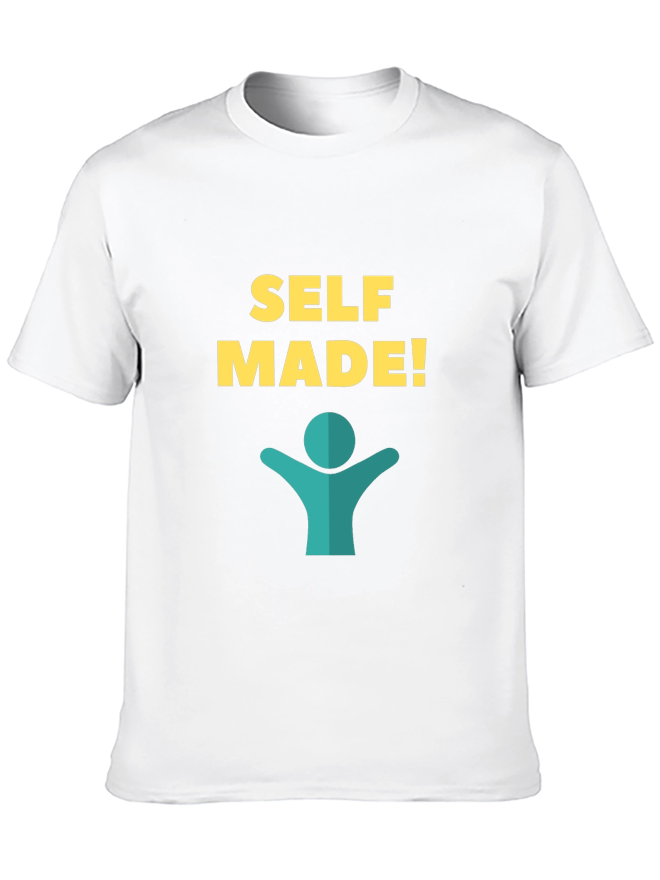 Self Made Graphic Tee - Black Cotton T-Shirt