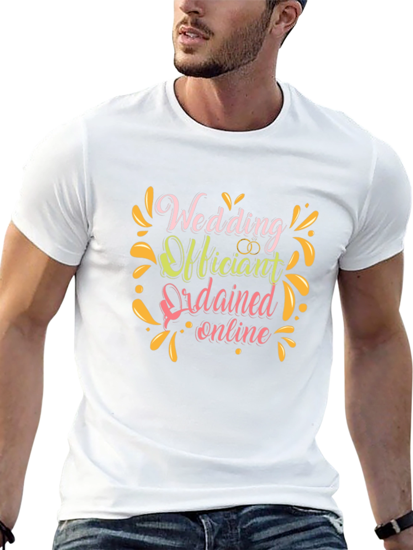 Wedding Officiant T-Shirt: Ordained Online Design