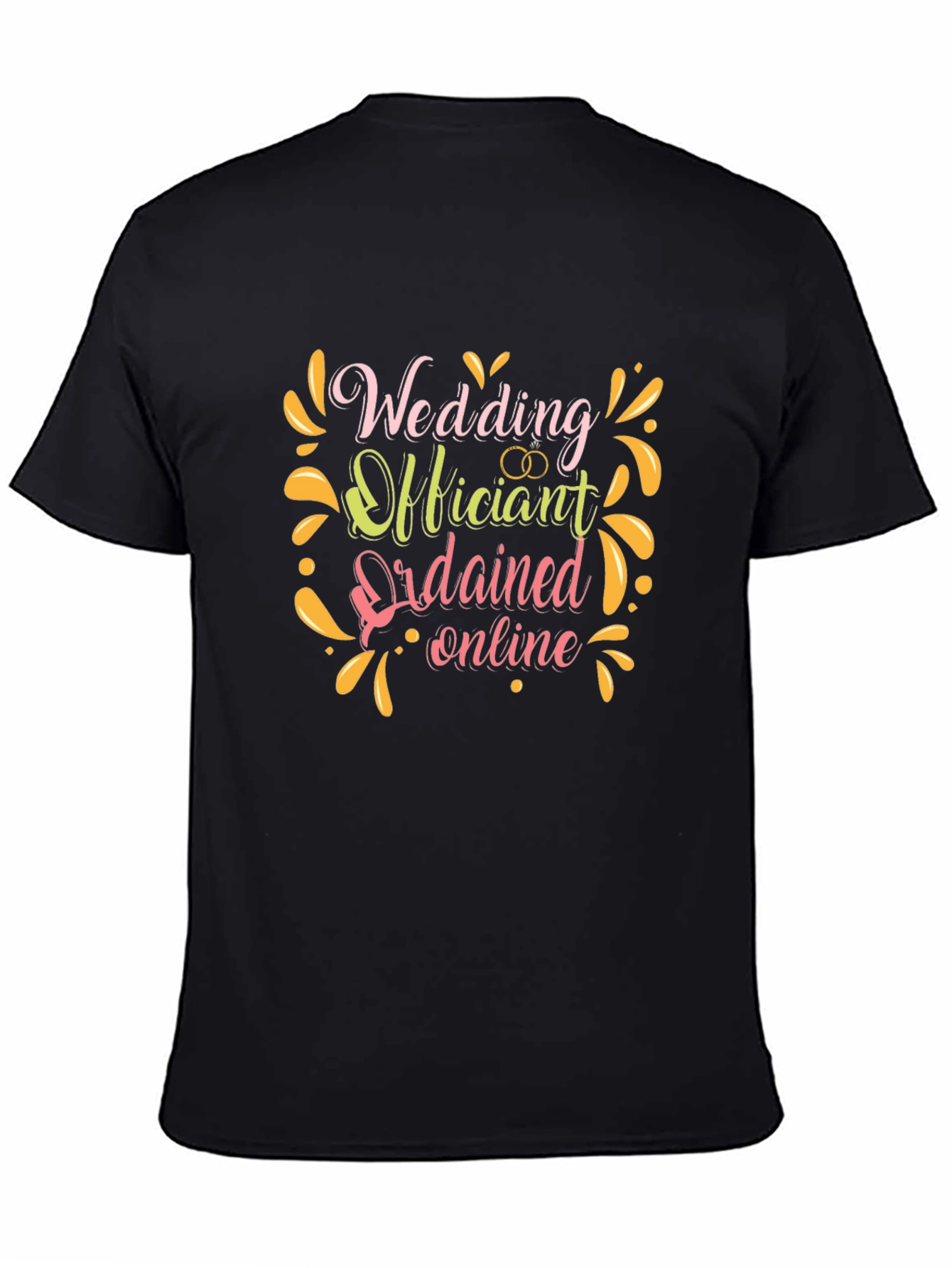 Wedding Officiant T-Shirt: Ordained Online Design