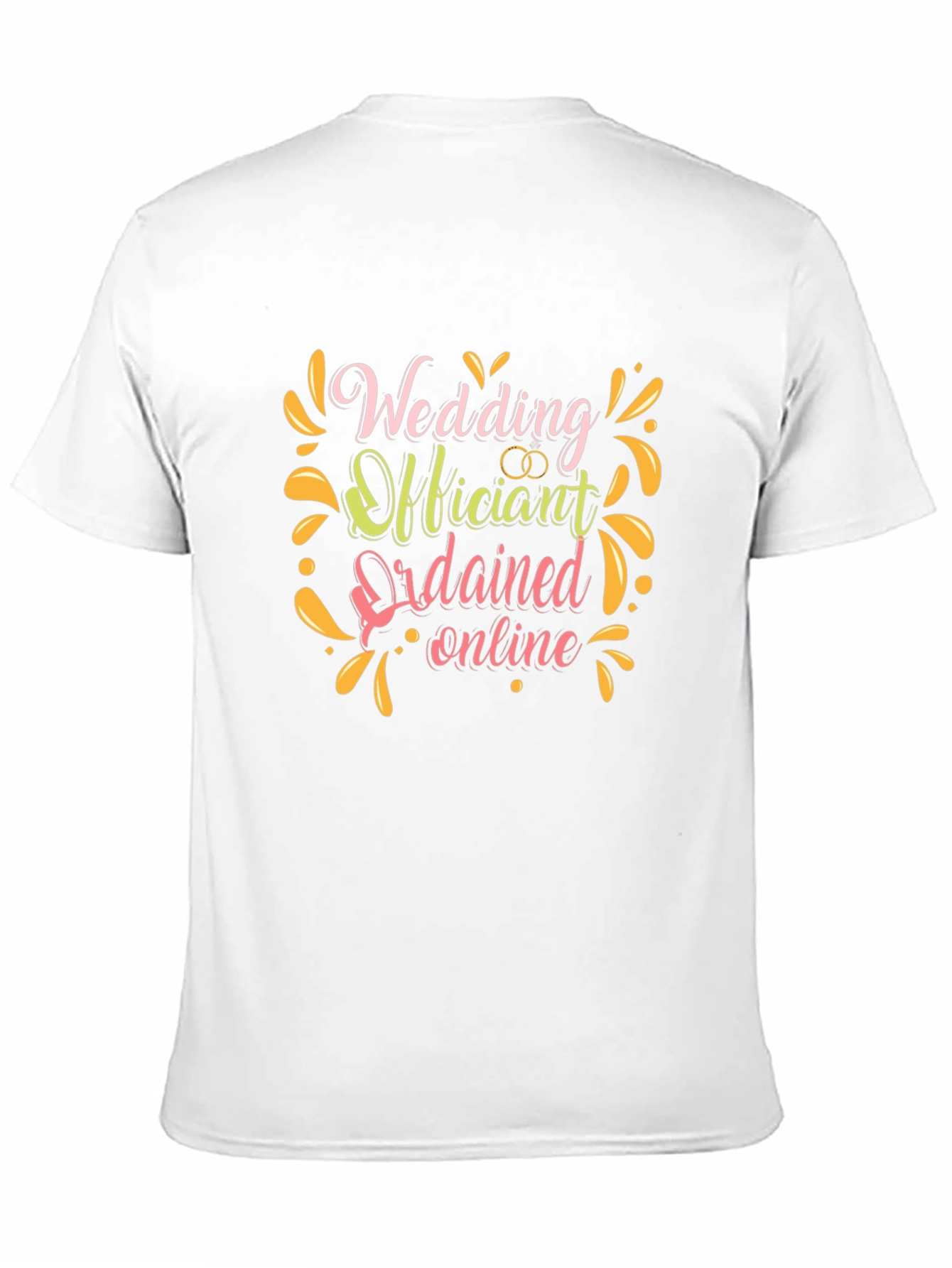 Wedding Officiant T-Shirt: Ordained Online Design
