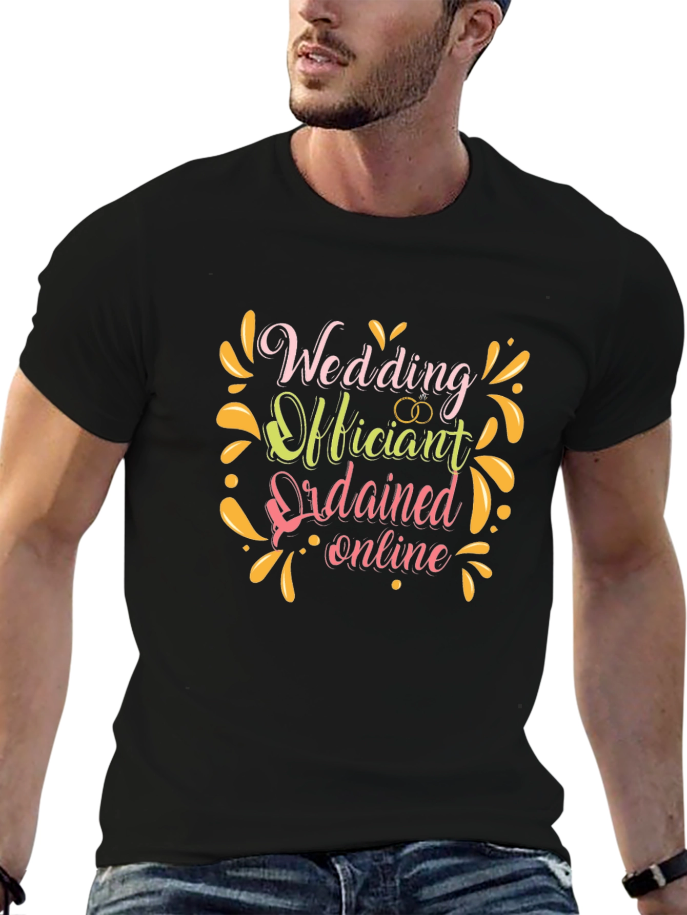 Wedding Officiant T-Shirt: Ordained Online Design