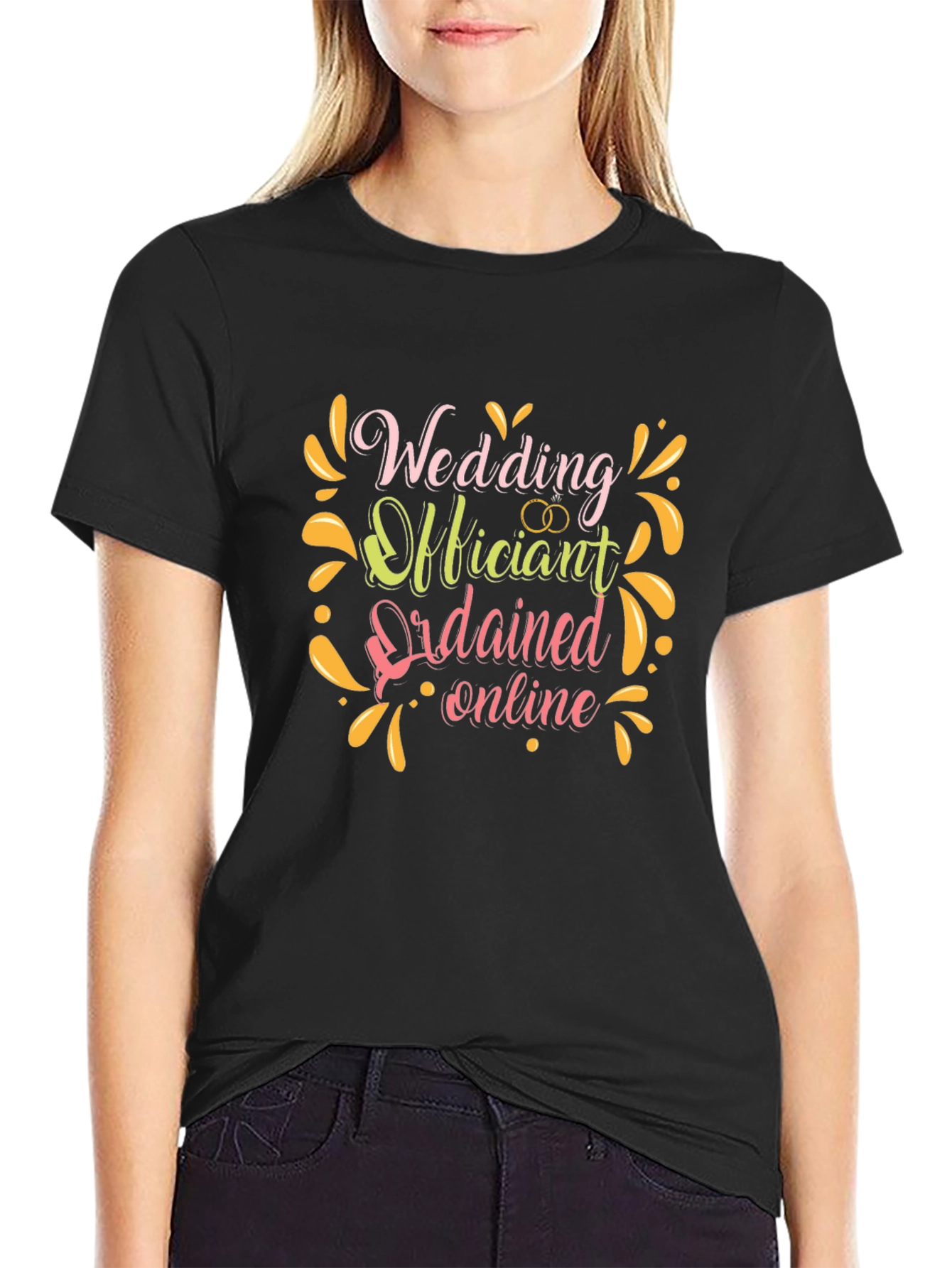 Wedding Officiant T-Shirt: Ordained Online Design
