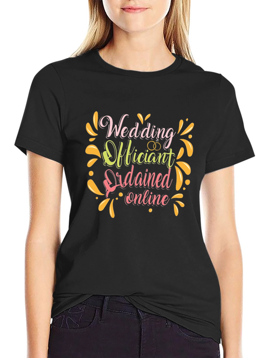 Wedding Officiant T-Shirt: Ordained Online Design