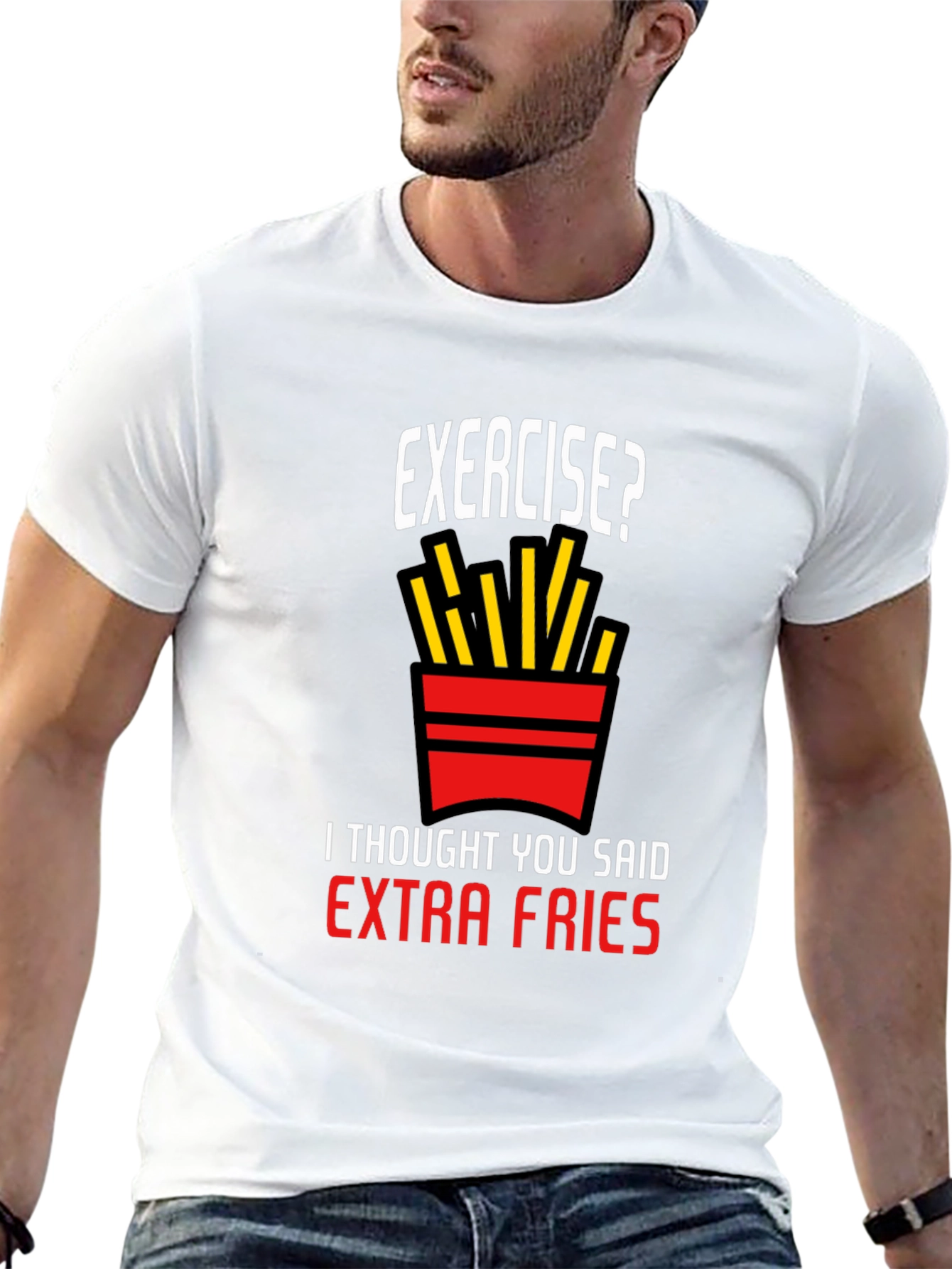 Exercise? Extra Fries T-Shirt