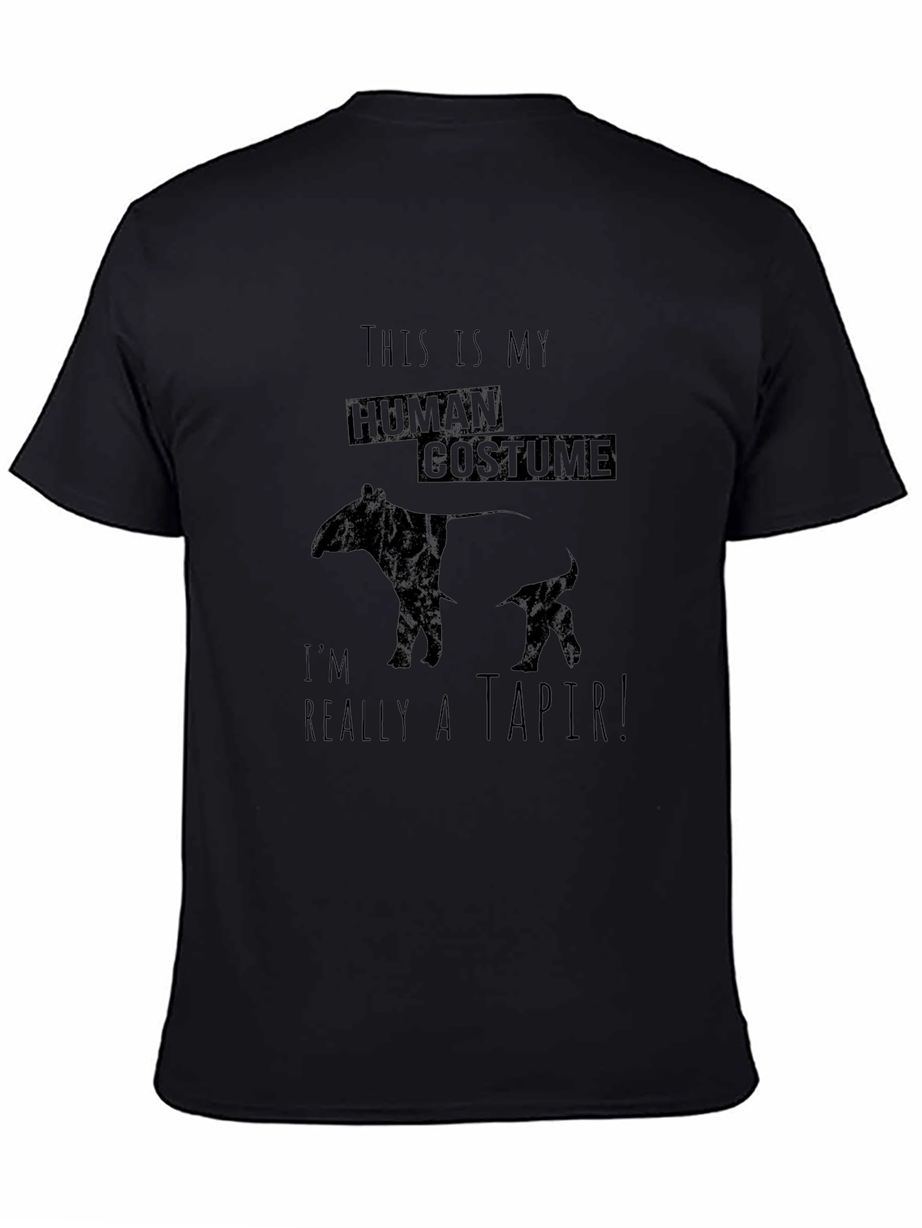 Human Costume Tapir T-Shirt - Funny Animal Tee