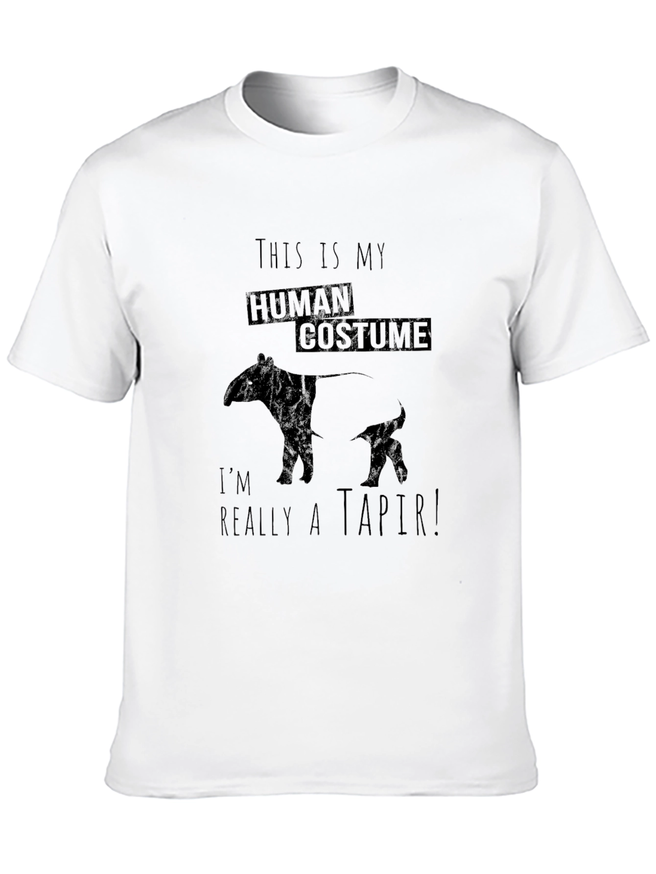 Human Costume Tapir T-Shirt - Funny Animal Tee