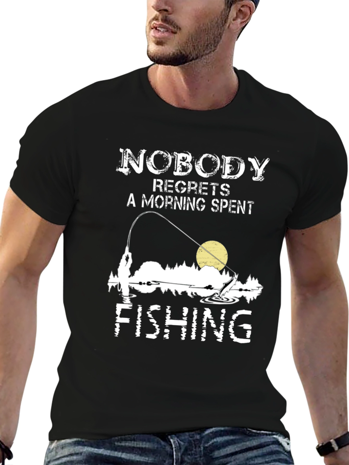 Fishing T-Shirt: Nobody Regrets a Morning Spent Fishing