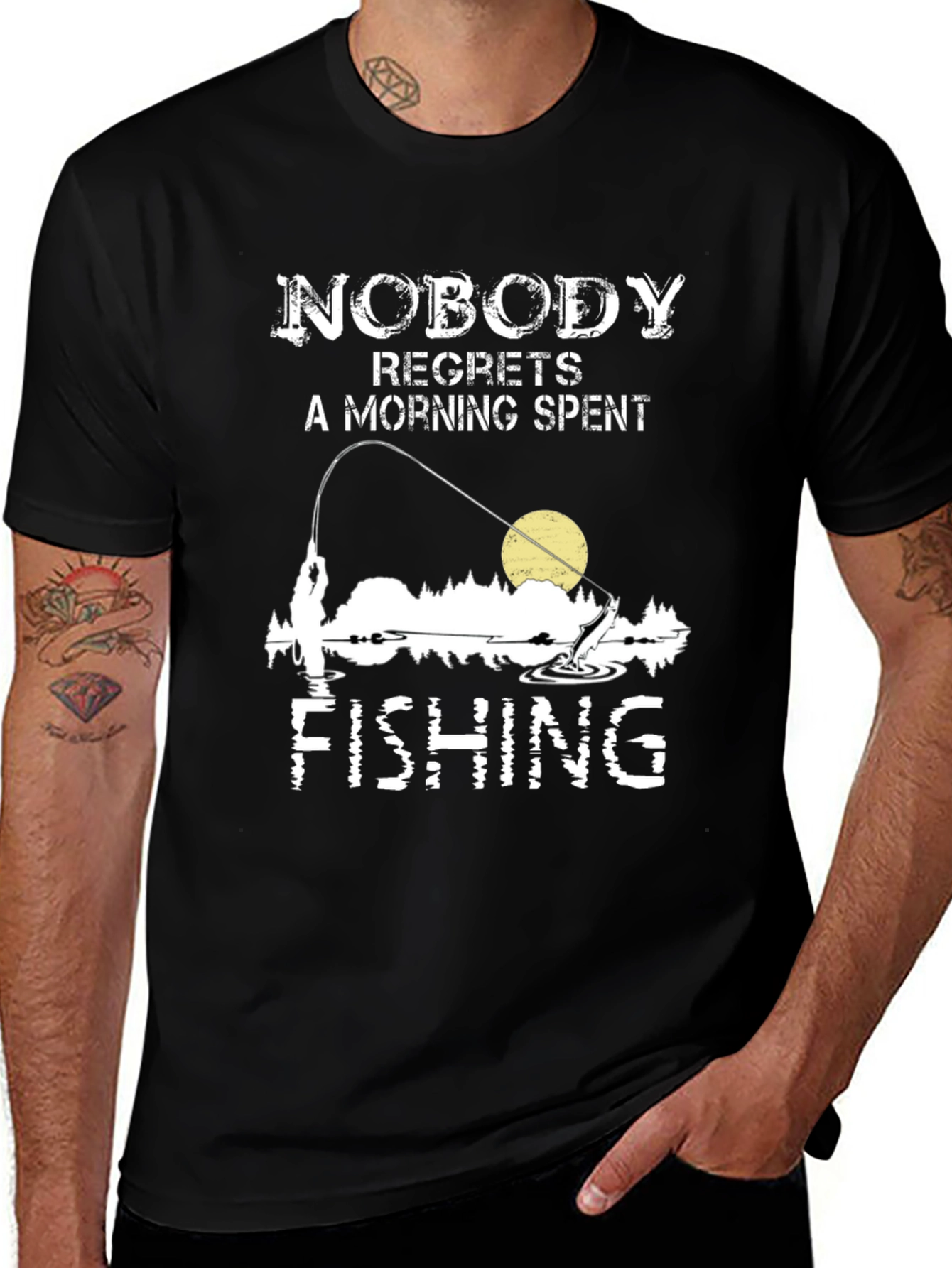 Fishing T-Shirt: Nobody Regrets a Morning Spent Fishing