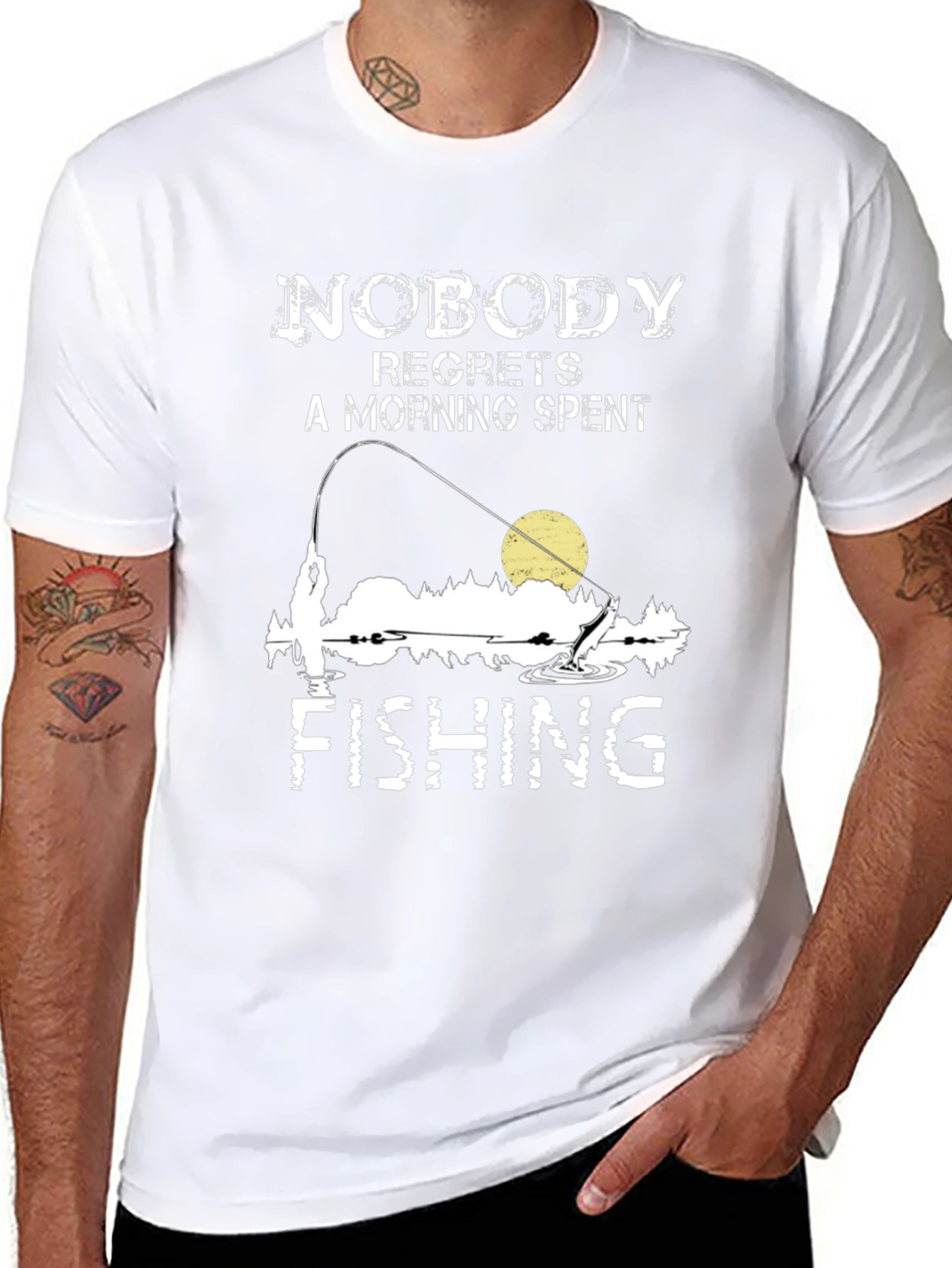 Fishing T-Shirt: Nobody Regrets a Morning Spent Fishing