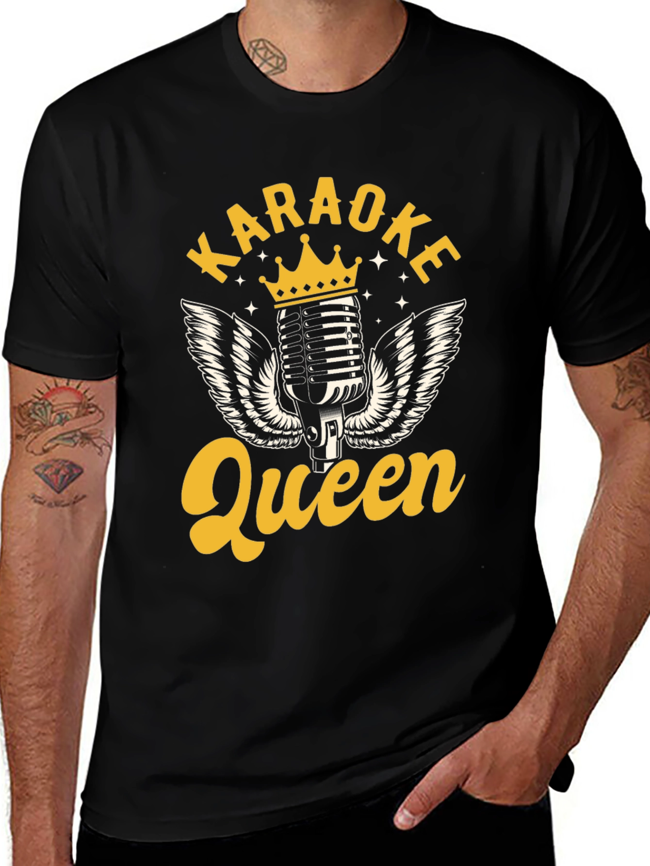 Karaoke Queen Black T-Shirt