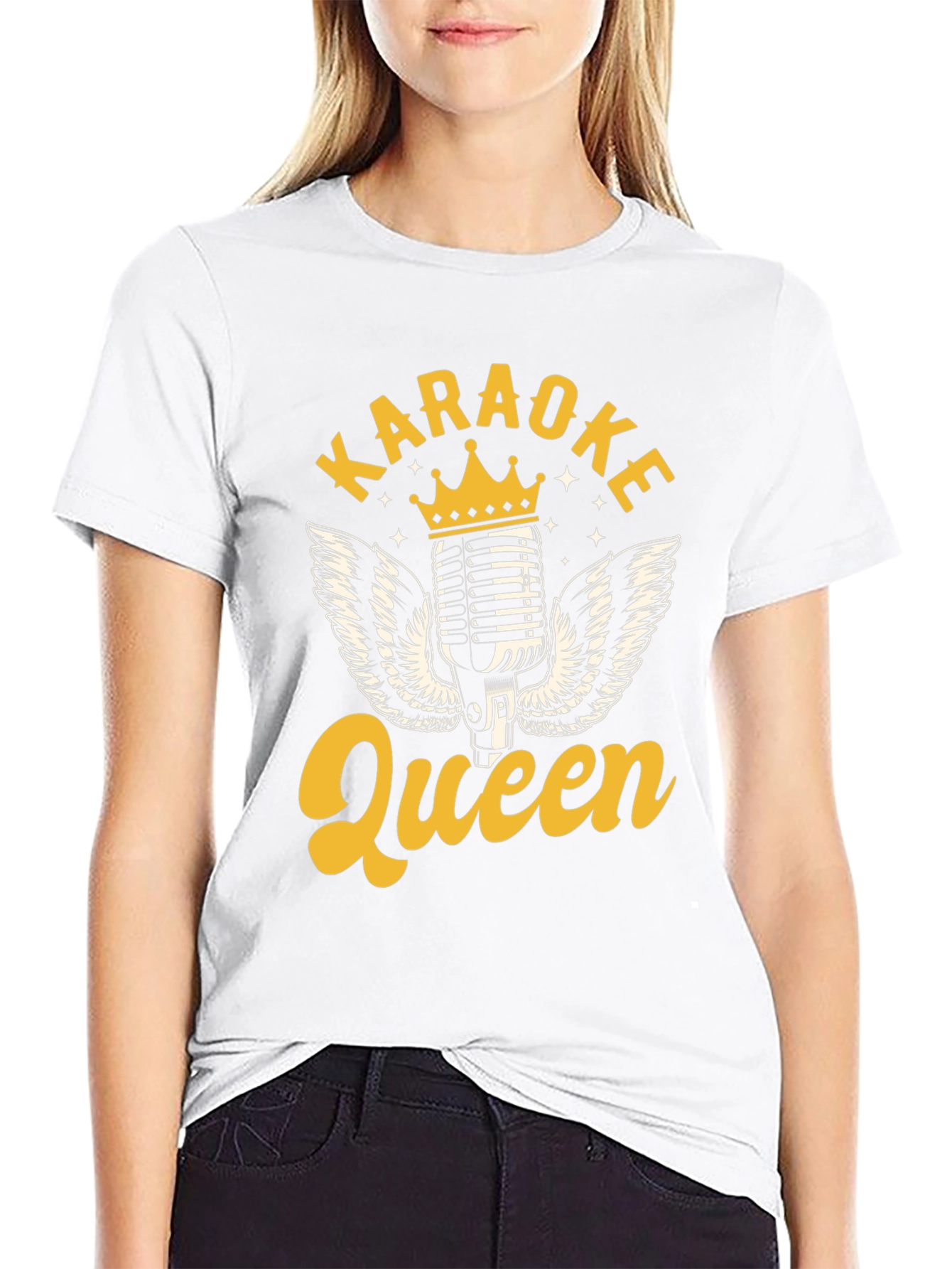 Karaoke Queen Black T-Shirt